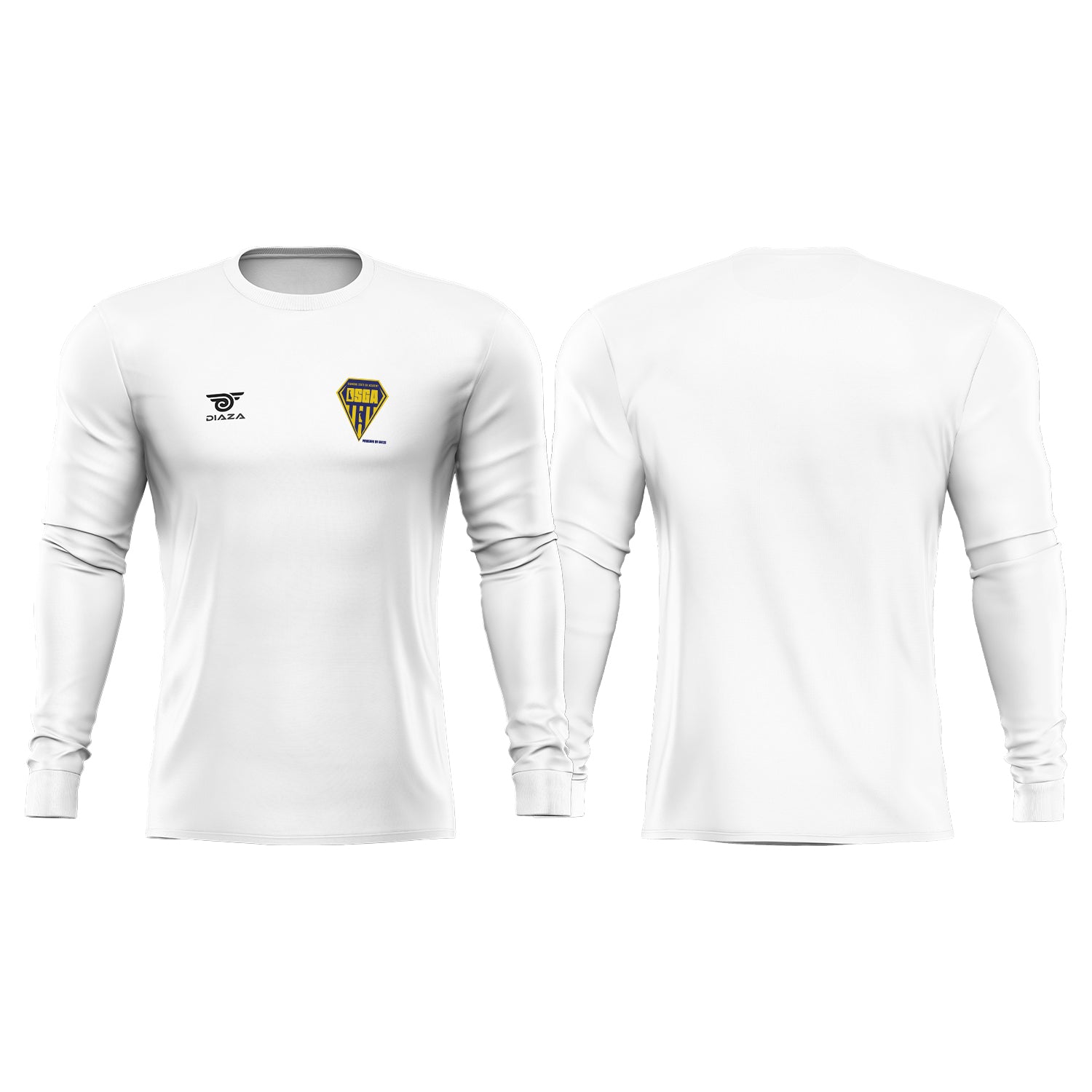 Premium Diamond State Academy Long Sleeve Dri-Fit Shirt - White - Perfect for School Uniforms, Sports & Casual Wear