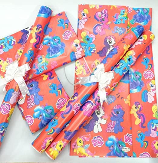 TERA 13 Unicorn Themed Wrapping Paper Set for Kids - 10 Pieces Birthday Gift Wrap for Girls with Book & Decorations | Perfect for Birthday Parties, Baby Showers & Holiday Gifts