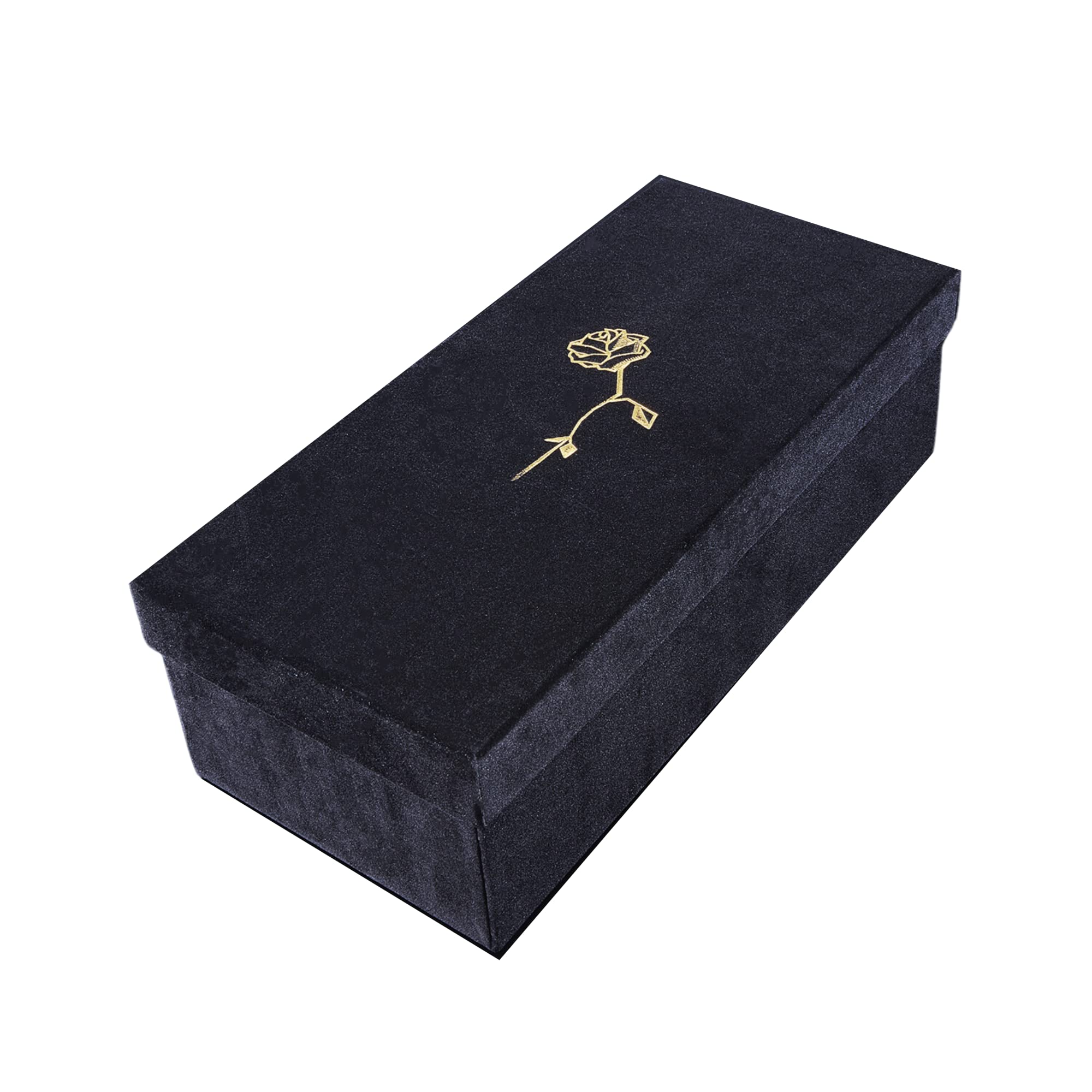 24K Gold Dipped Eternal Rose Pearl Collection - Luxury Preserved Real Rose Gift for Women (Crimson Red) - Anniversary, Valentine's Day & Romantic Home Decor