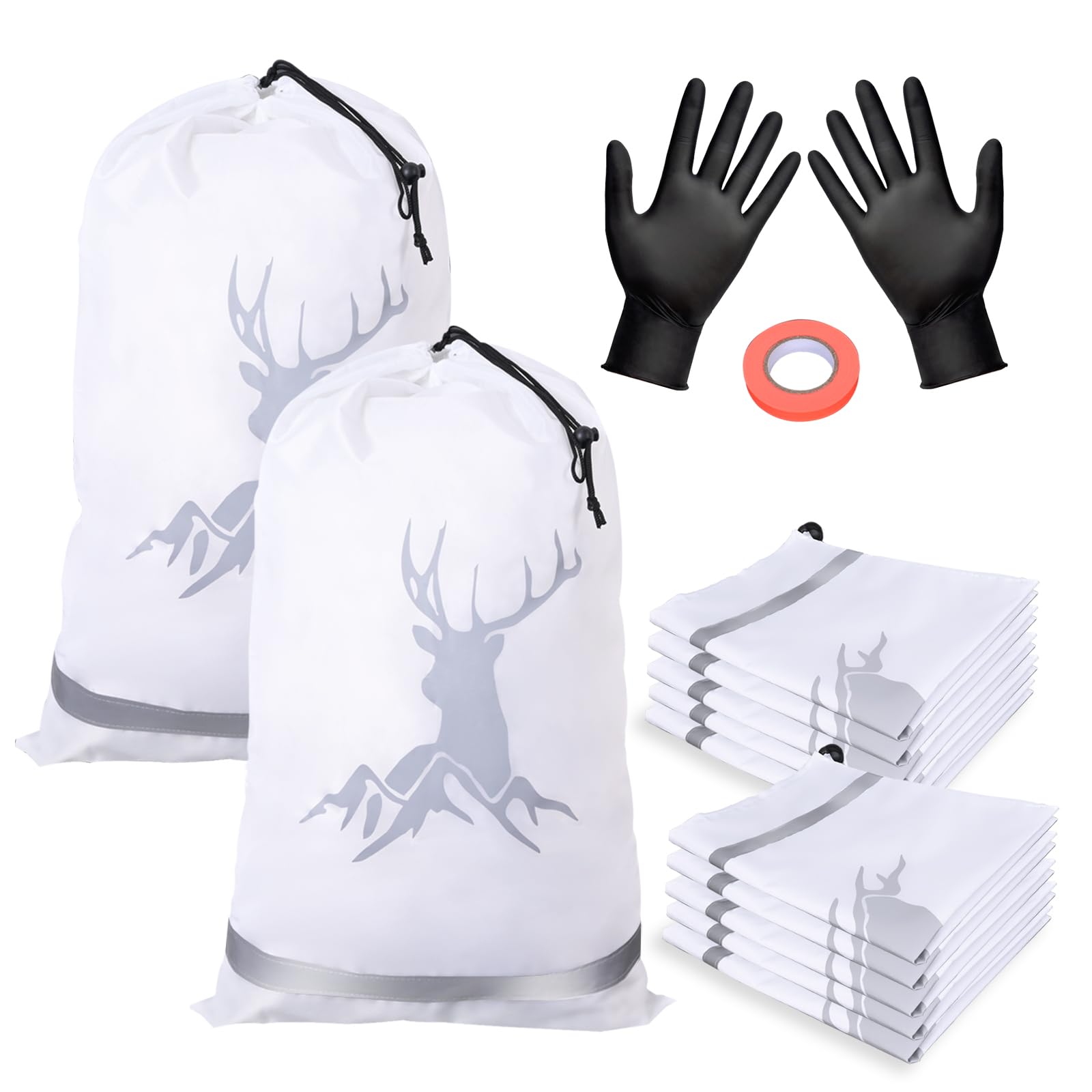 12 Pack Reusable Waterproof Hunting Game Bags 20