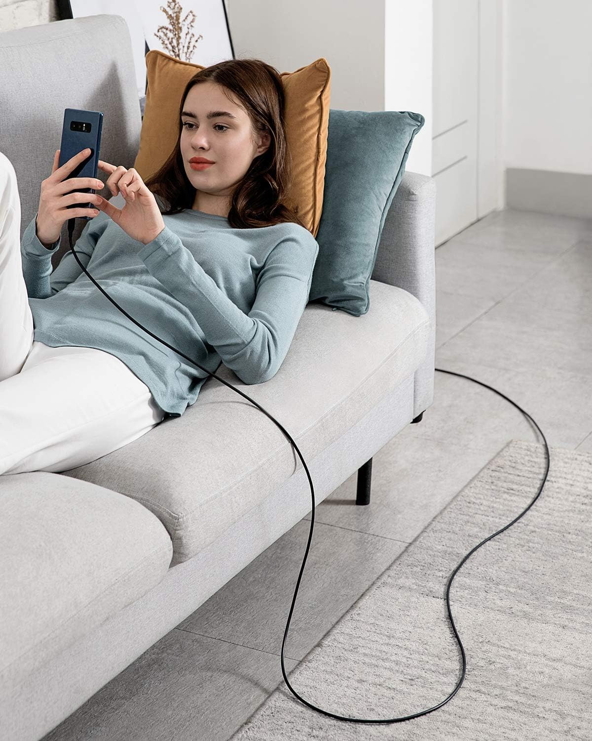 Anker Powerline III USB-C to USB-C Cable 2.0 (10ft, 60W) - Fast Charging Cable for MacBook Pro 2020, iPad Pro 2020, iPad Air 4, Nintendo Switch, Samsung Galaxy S20/S9/S8 Plus, Google Pixel - Perfect for Home, Office & Travel Charging