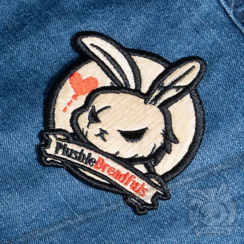 Plushie Dreadfuls Embroidered Logo Patch - Cute Collectible Stuffed Animals for Kids & Adults | Perfect for Bedroom Decor, Gifts, and Anime Collections