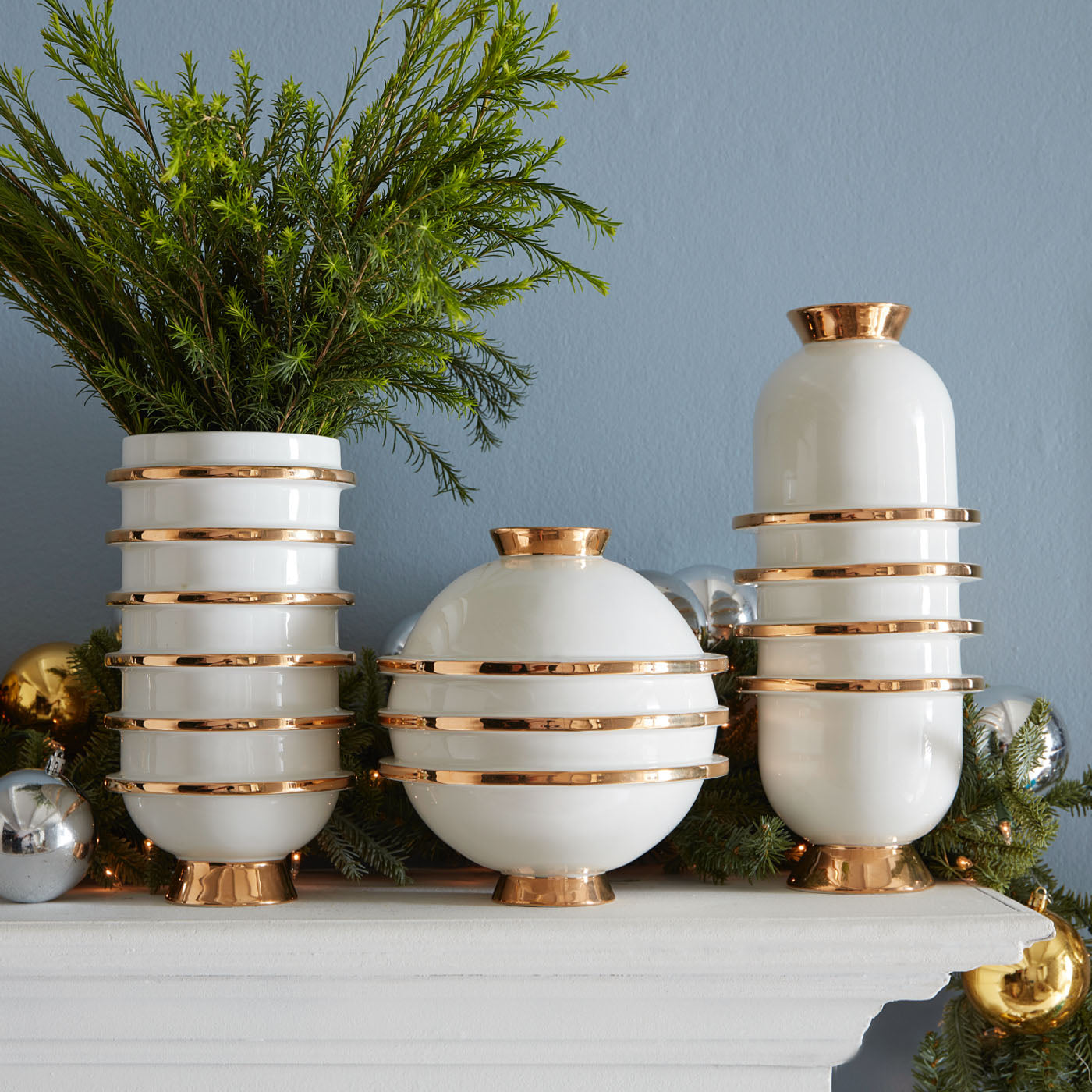 Orbit Capsule Vase - Modern Geometric Glass Flower Vase for Home Decor, Office Desk, Wedding Centerpiece & Gift Idea | Unique Minimalist Design for Fresh Flowers & Artificial Plants