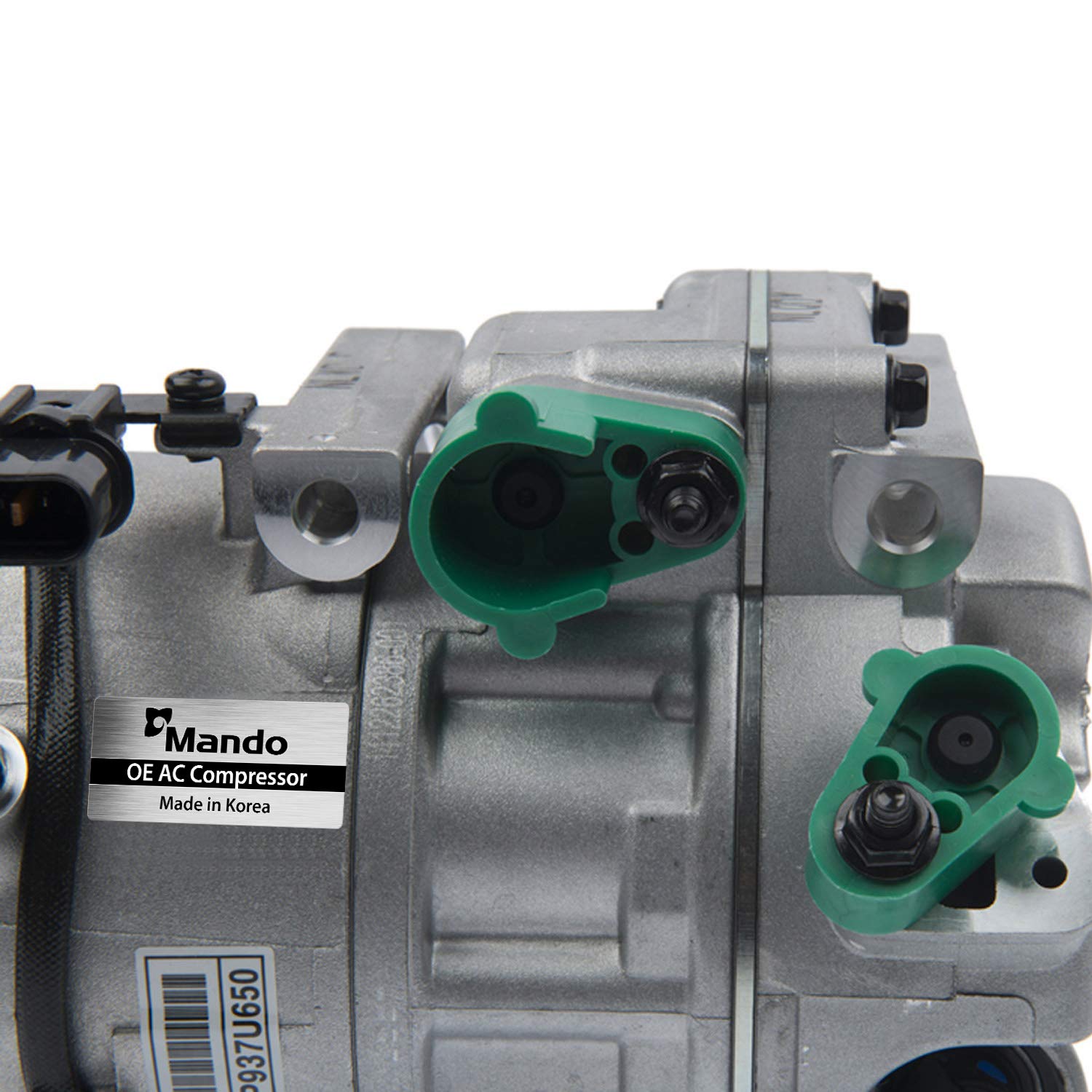 Genuine Mando 10A1101 AC Compressor with Pre-filled Oil - OEM Replacement for Car Air Conditioning System - Perfect for AC Repair & Maintenance in Hot Climates