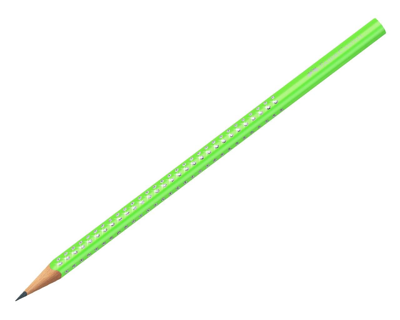 Faber-Castell Grip Sparkle Neon Green Pencil for School & Office