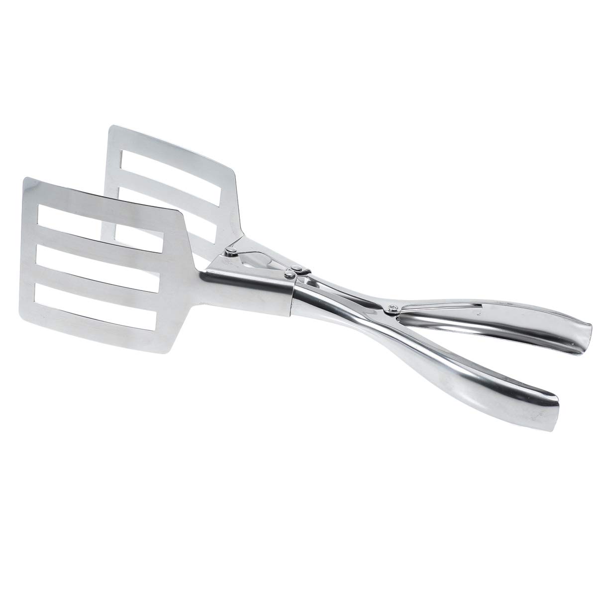 DOITOOL Stainless Steel BBQ Tongs - 12 Inch Large Serving Tongs for Grilling, Steak, Salad, Baking - Heavy Duty Kitchen Utensil for Barbecue, Picnic, Buffet & Restaurant Use