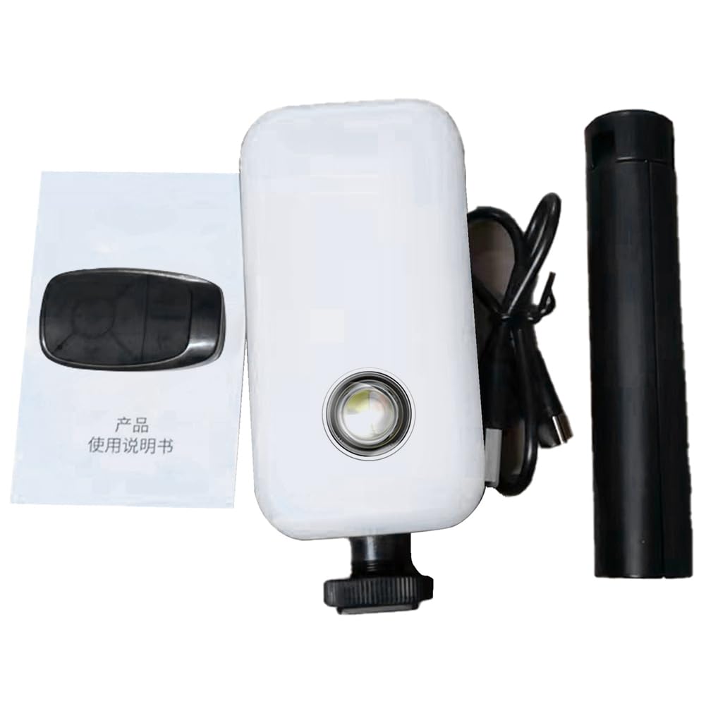 Professional LED Photography Lighting Kit with RGB Color Changing, Fill Light for Live Streaming, YouTube Videos & Photography - Includes Desktop Stand & Phone Holder for Studio, Home, and Office Use