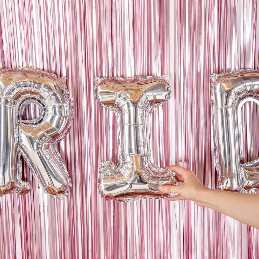 Balloonify Silver Mylar Letter I Balloon - 16 Inch Large Foil Alphabet Balloon for Birthday Party Decorations, Baby Showers & Graduation Celebrations
