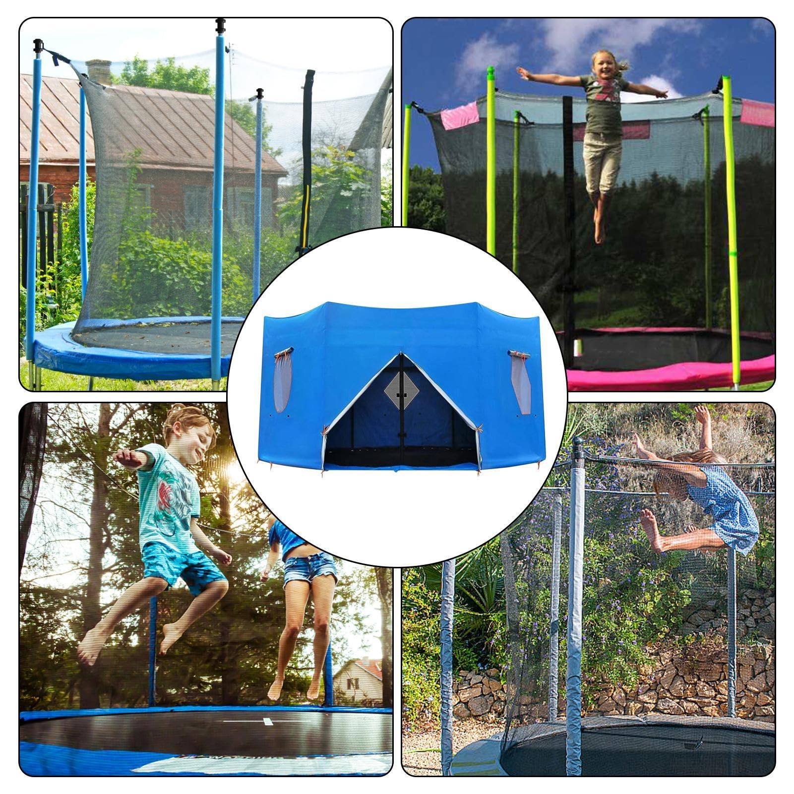 14 FT/15 FT Trampoline Tent Cover - Sun Protection Canopy for Outdoor Playgrounds | Easy to Install Trampoline Top Cover & Sunshade Accessories | Perfect for Backyard Play, Summer Shade & Kids Outdoor Activities