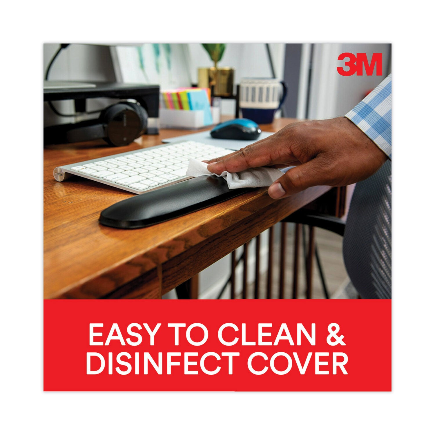 3M™ Antimicrobial Gel Large Keyboard Wrist Rest - 19
