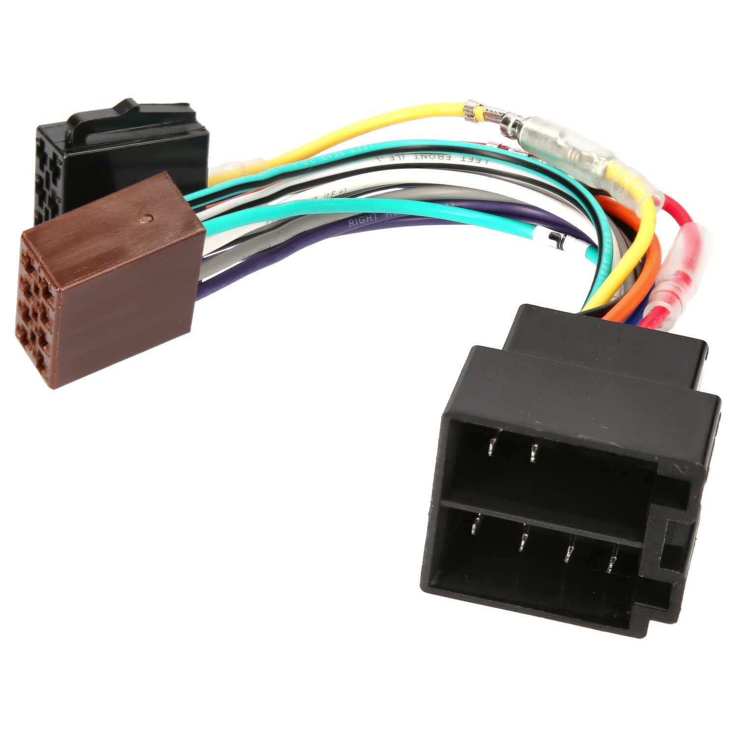 Universal Car Radio Adapter for VW Opel Mercedes Renault - ISO Connector with Terminals 15+30, Plug & Play Extension Cable - Perfect for Aftermarket Stereo Installation & Car Audio Upgrades