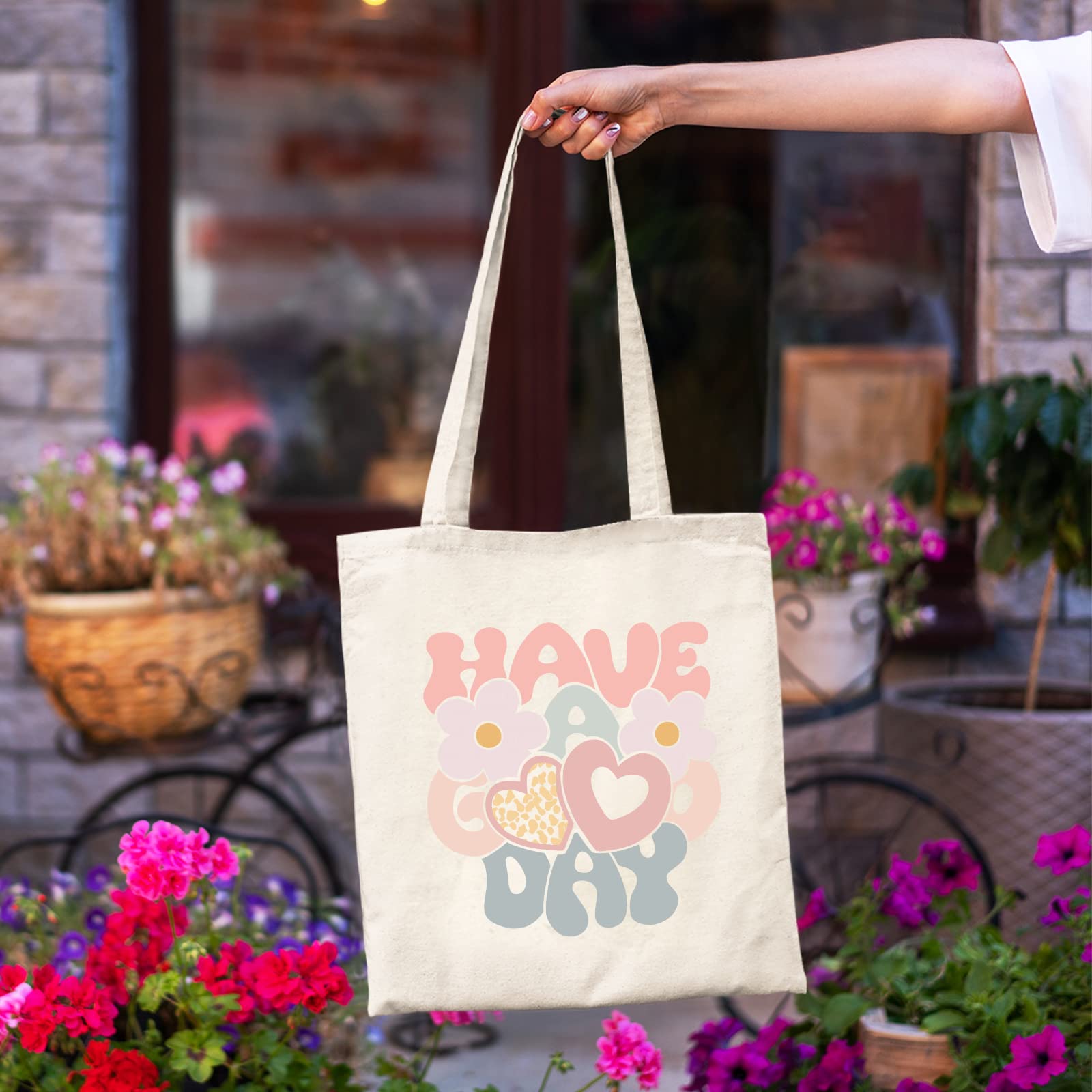 Stylish Canvas Tote Bag for Women - Eco-Friendly Reusable Grocery & Beach Shoulder Bag - Perfect for Shopping, Travel & Daily Use