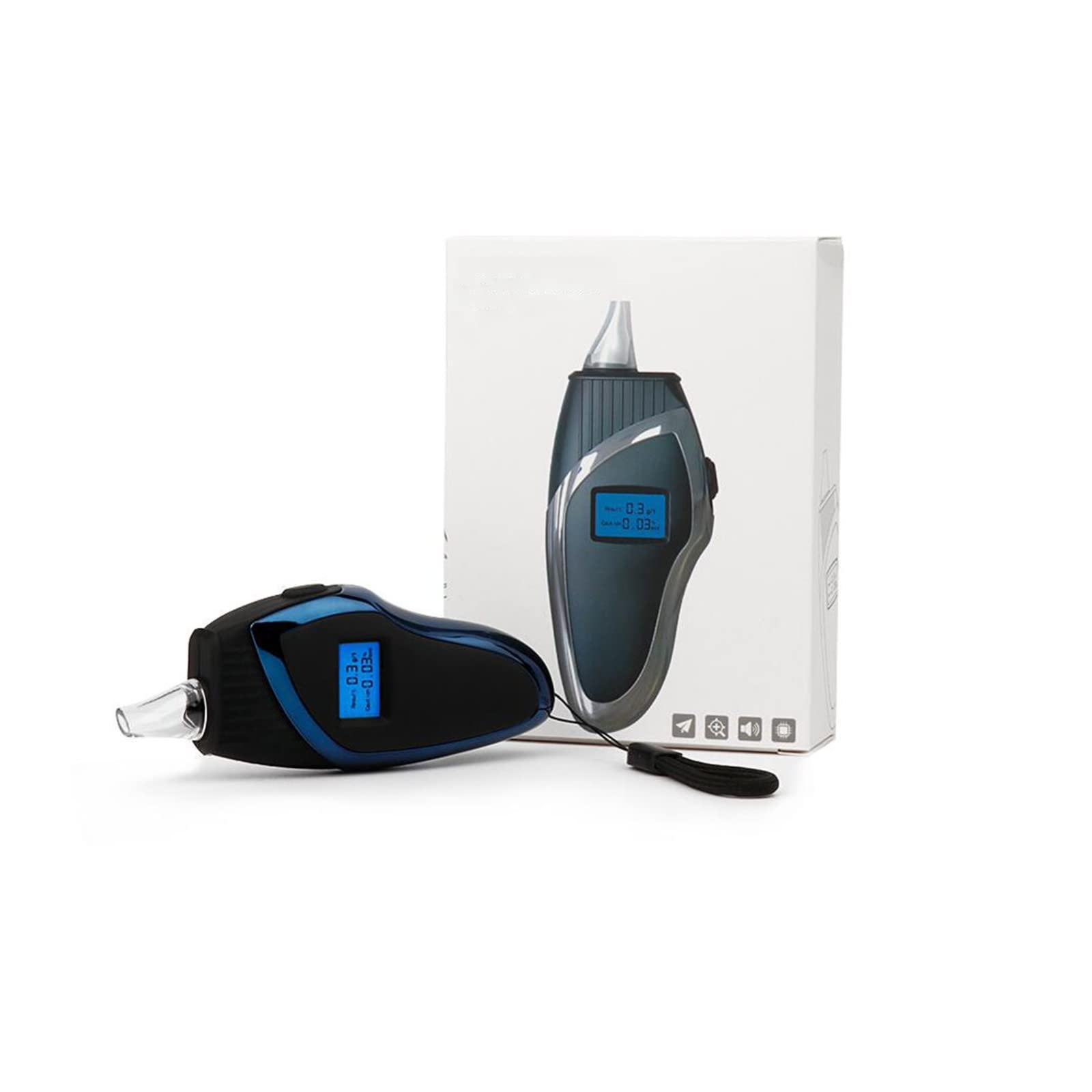 ERTUO Professional Alcohol Breathalyzer with LED Backlight & Digital Display - Portable BAC Tester for Personal & Workplace Use - Accurate Alcohol Analyzer for Drivers, Safety Checks & Party Scenes