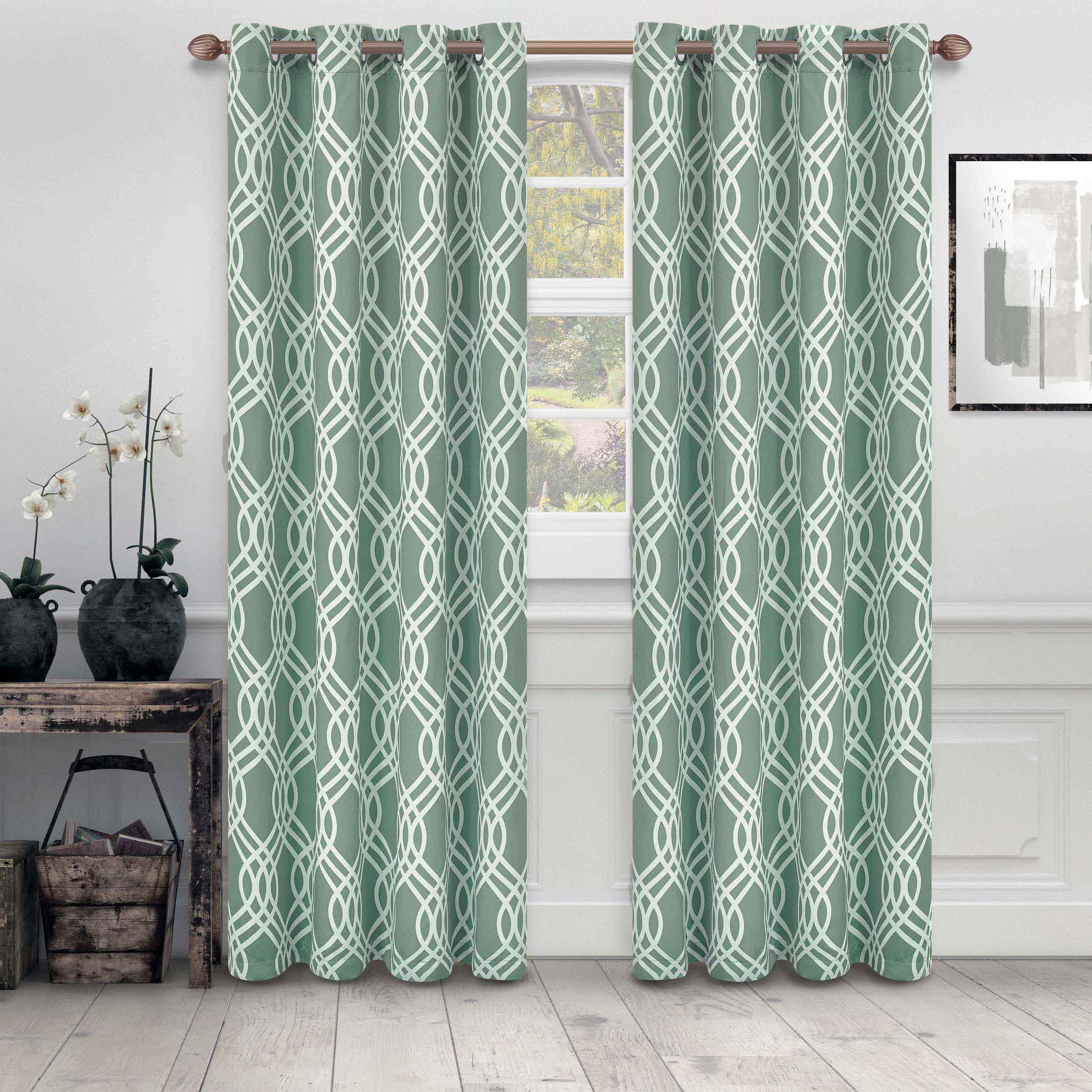 Machine Washable Blackout Curtains Set - Thermal Insulated Room Darkening Drapes for Bedroom & Living Room - Noise Reducing & Energy Saving Window Treatment for Home, Office, Nursery