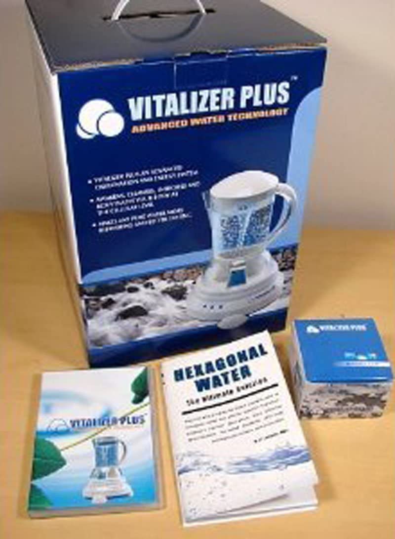 Hexagonal Oxygen Water Maker with 4 Mineral Cubes - Alkaline Ionizer for Healthy Hydration - Perfect for Home, Office & Travel Use