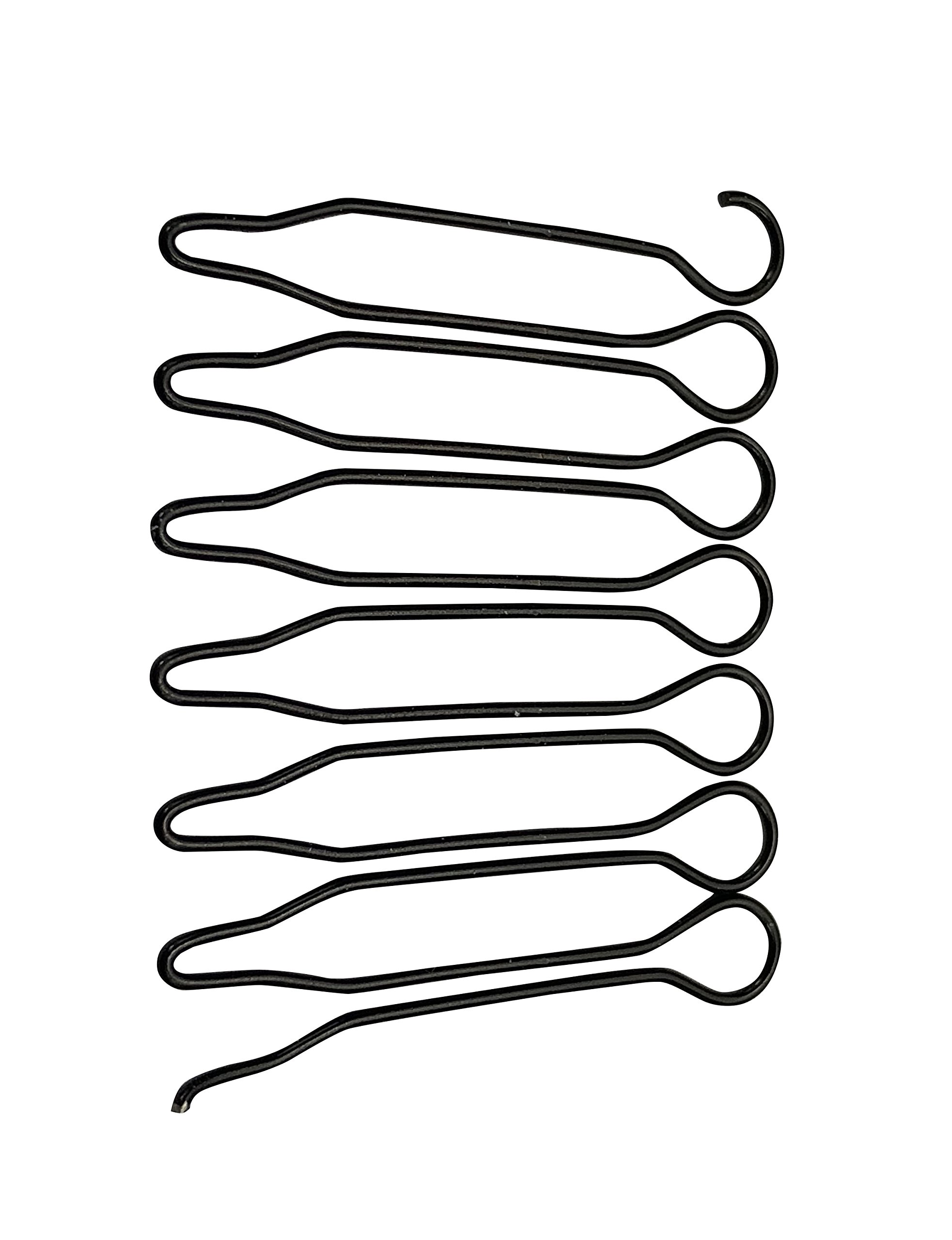 12 Pack Black Stretchable Invisible Hair Clips - Comb Shape Hairpins for Buns, Ponytails & Updos | DIY Hairstyles Accessories | Secure Hair Hold for Workout, Office & Daily Use | Time-Saving Spin Hair Pins for Women