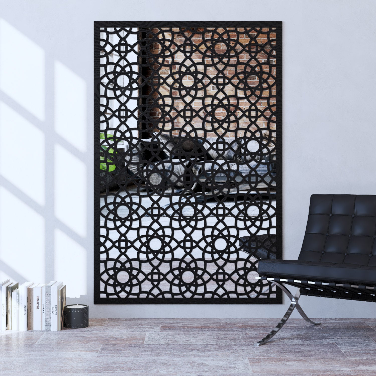 Ambar Decorative Mirrored Panel for Walls - Elegant Indoor Home Decor for Living Room, Bedroom & Entryway