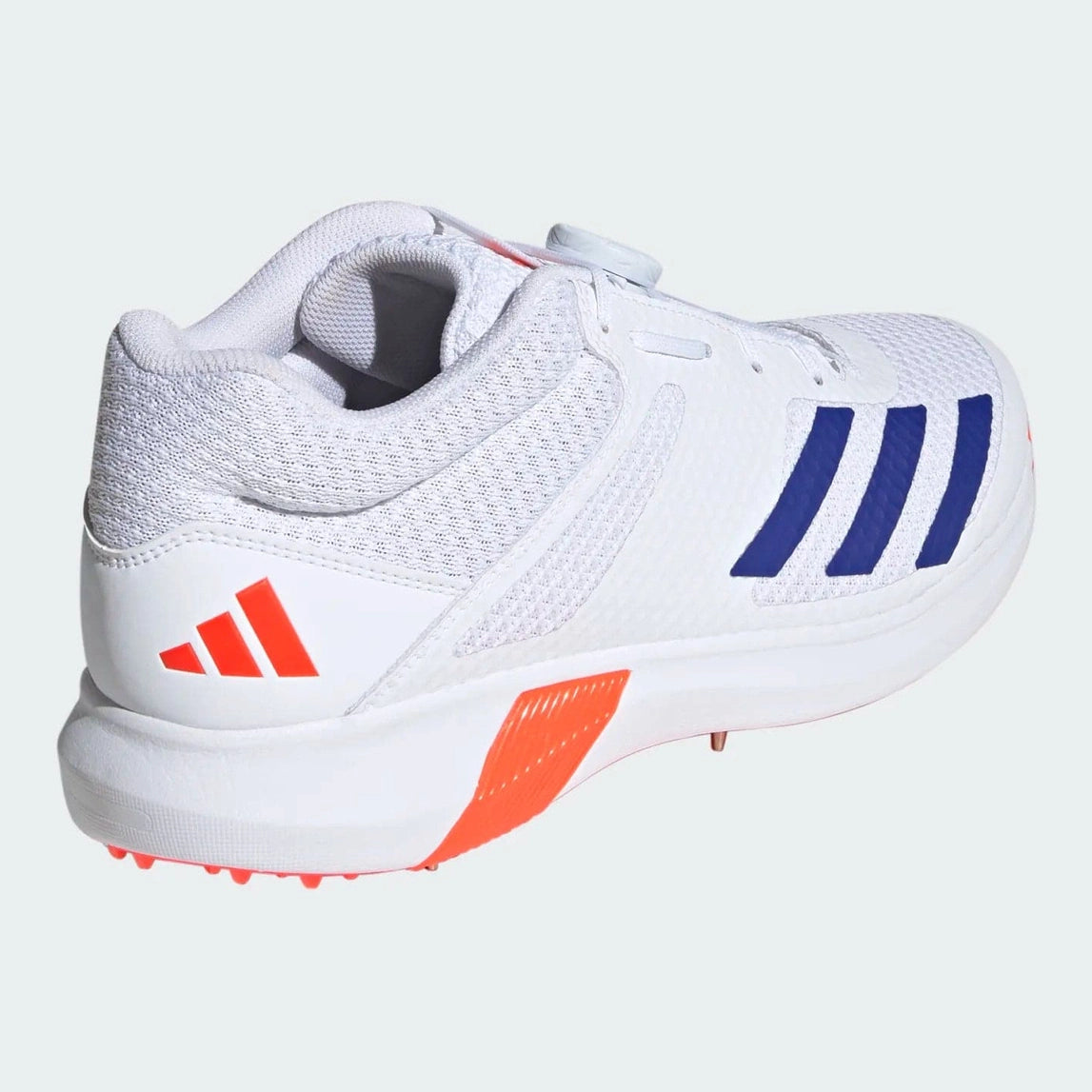 Adidas Adipower Vector Mid Full Spike Cricket Shoes 2024 - Men's Professional Cricket Footwear for Enhanced Grip & Performance - Perfect for Matches, Training & Outdoor Sports