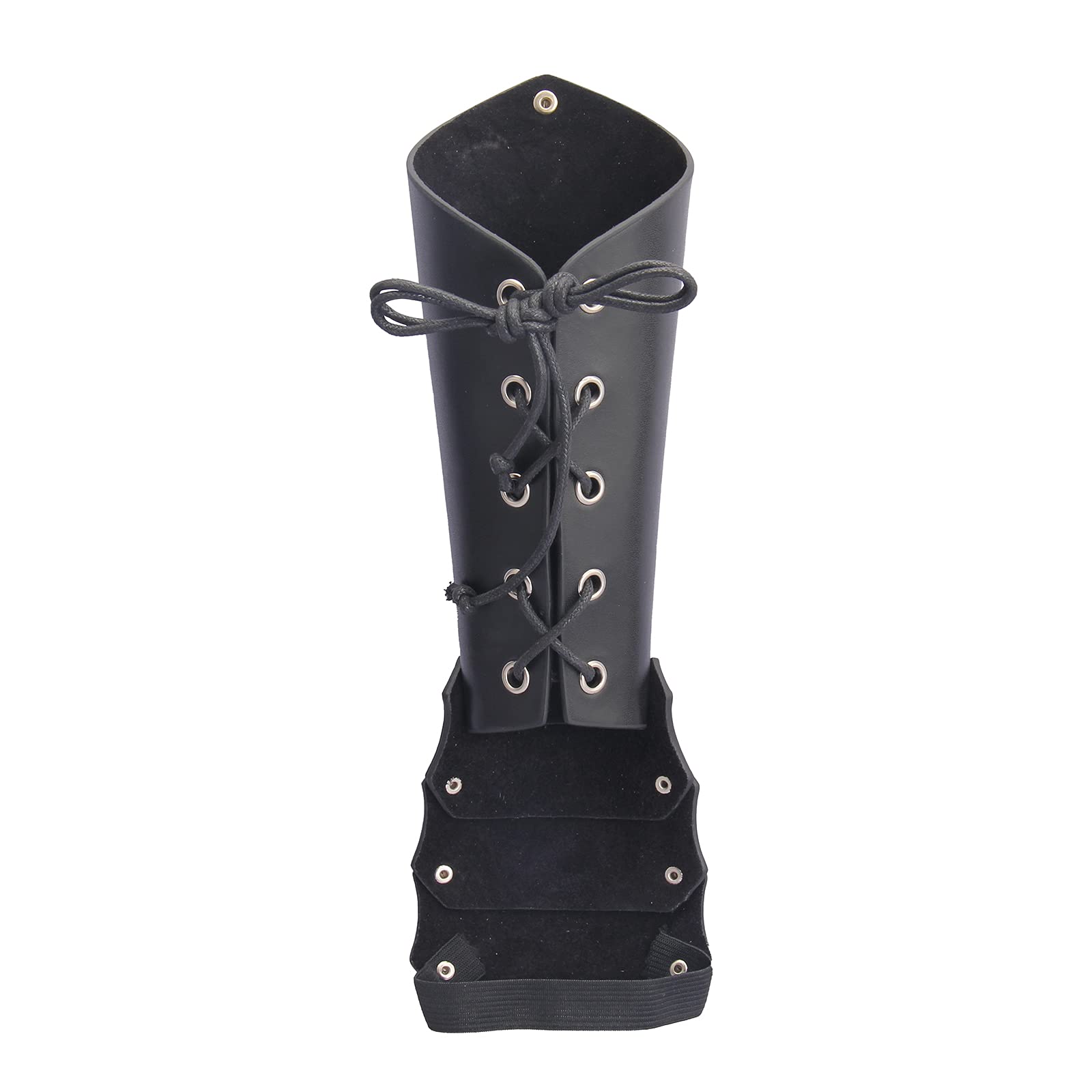 JAOYU Genuine Leather Bracers - Medieval Arm Armor Cuffs for Men & Women - Viking Cosplay Gauntlets, Renaissance Faire Wristbands - Perfect for LARP, Halloween Costumes & Historical Reenactments