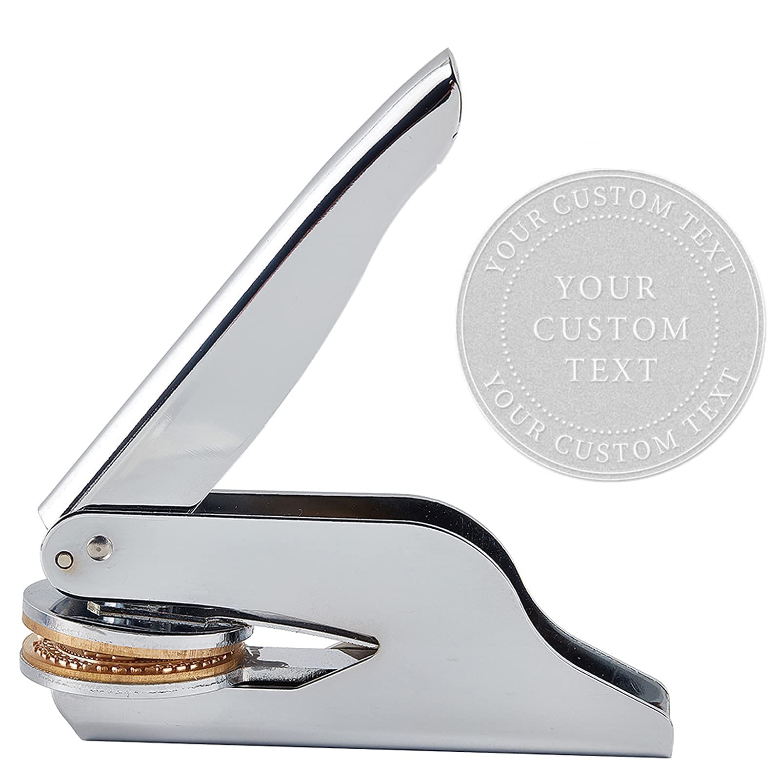Custom Logo Name Embosser Stamp - 1 x 5/8