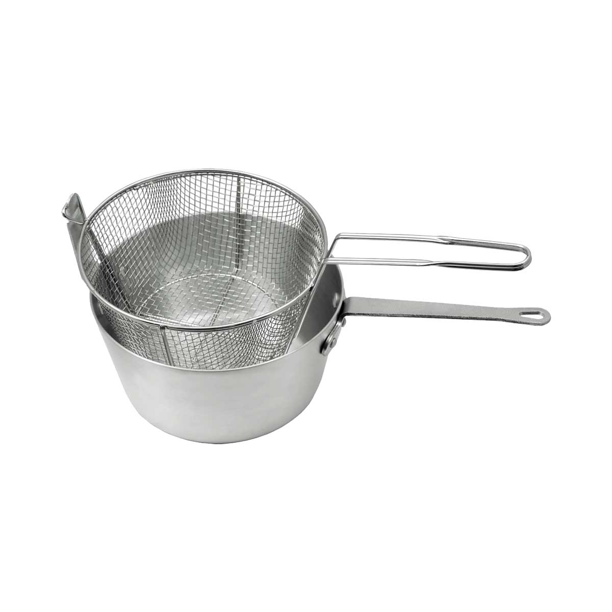 7 Quart Aluminum Fryer Pasta Pan Pot - Nonstick Deep Skillet for Frying, Boiling & Cooking Pasta, Soups, Stews - Perfect for Home Kitchen & Restaurant Use