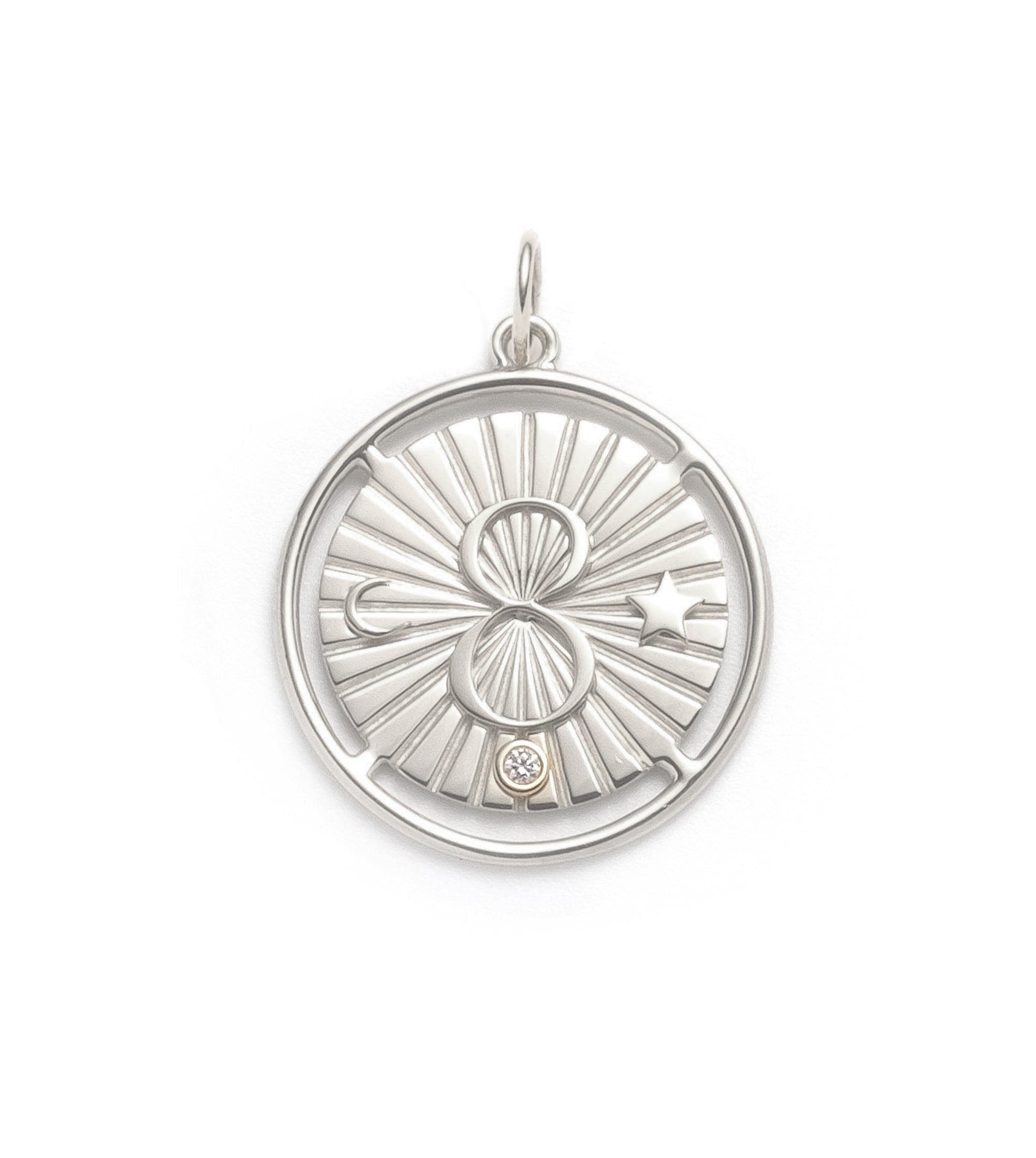Karma Large Medallion Pendant - Spiritual Jewelry for Women, Men | Yoga, Meditation & Boho Fashion Accessory