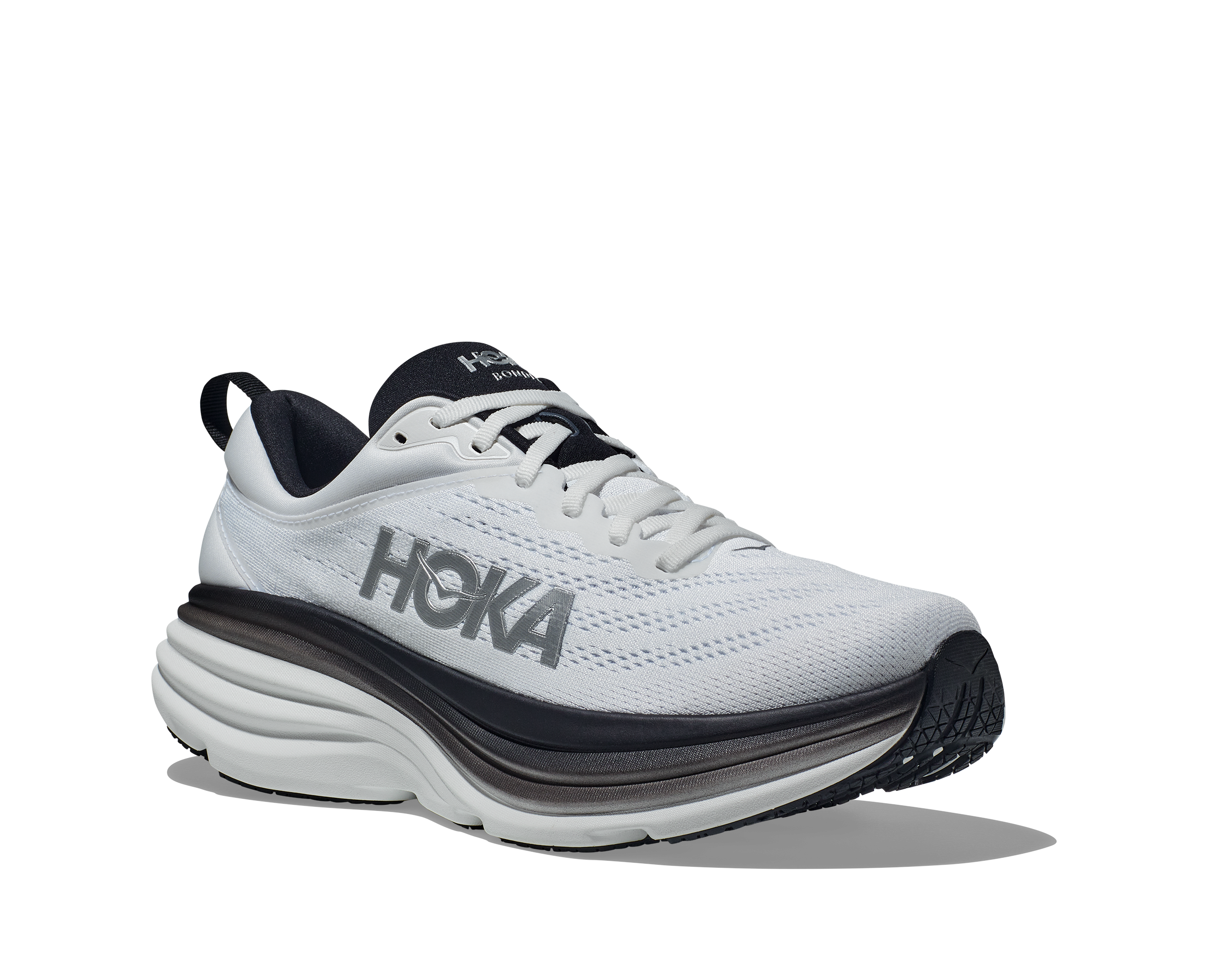 HOKA Bondi 8 Running Shoes for Men - Cushioned Road Running Sneakers with Maximum Comfort for Marathon, Jogging & Daily Wear