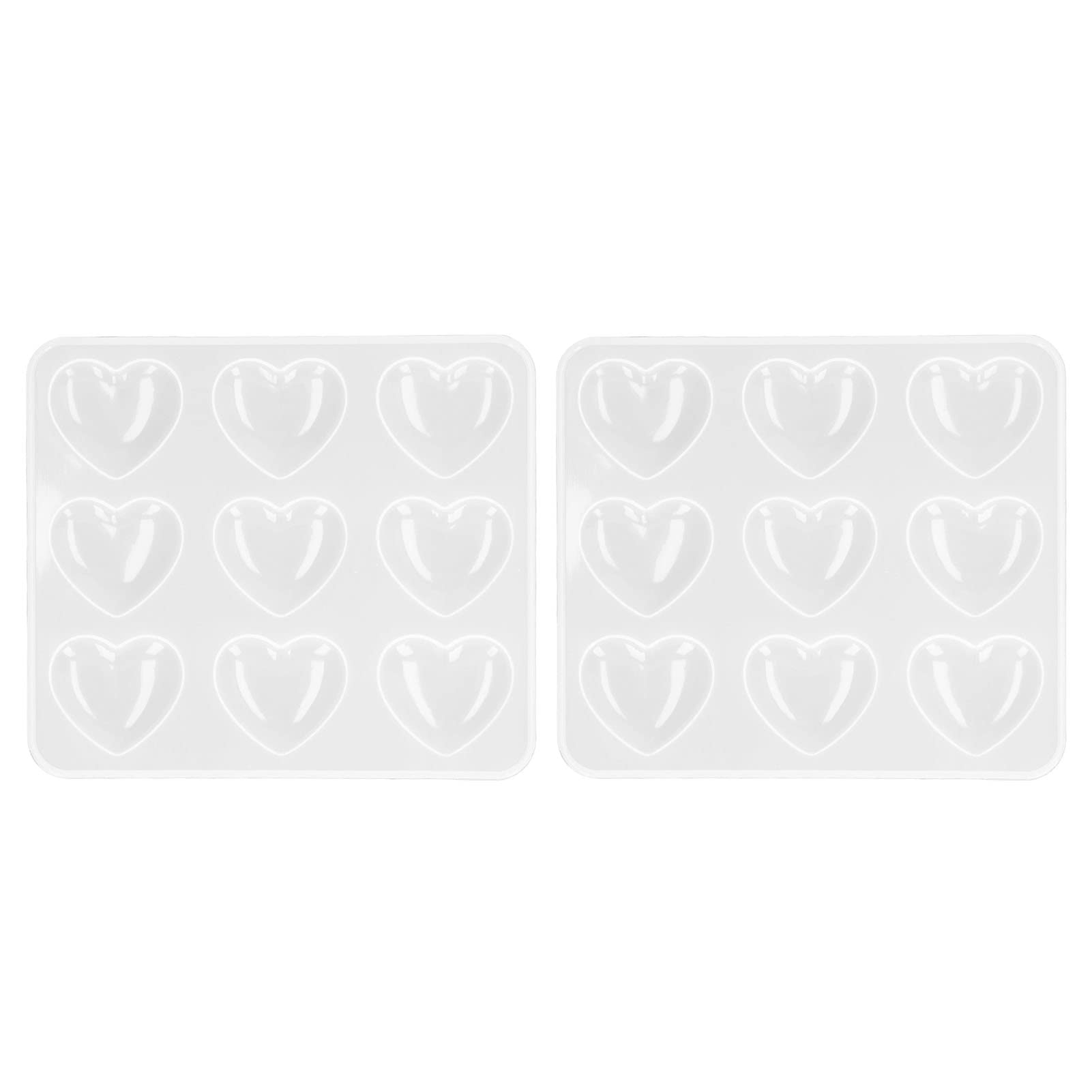 Premium Naroote Silicone Molds - Heart Shaped Reusable Transparent DIY Craft Molds for Keychains & Jewelry Making | Perfect for Resin Art, Chocolate Molds, Soap Making & DIY Gifts