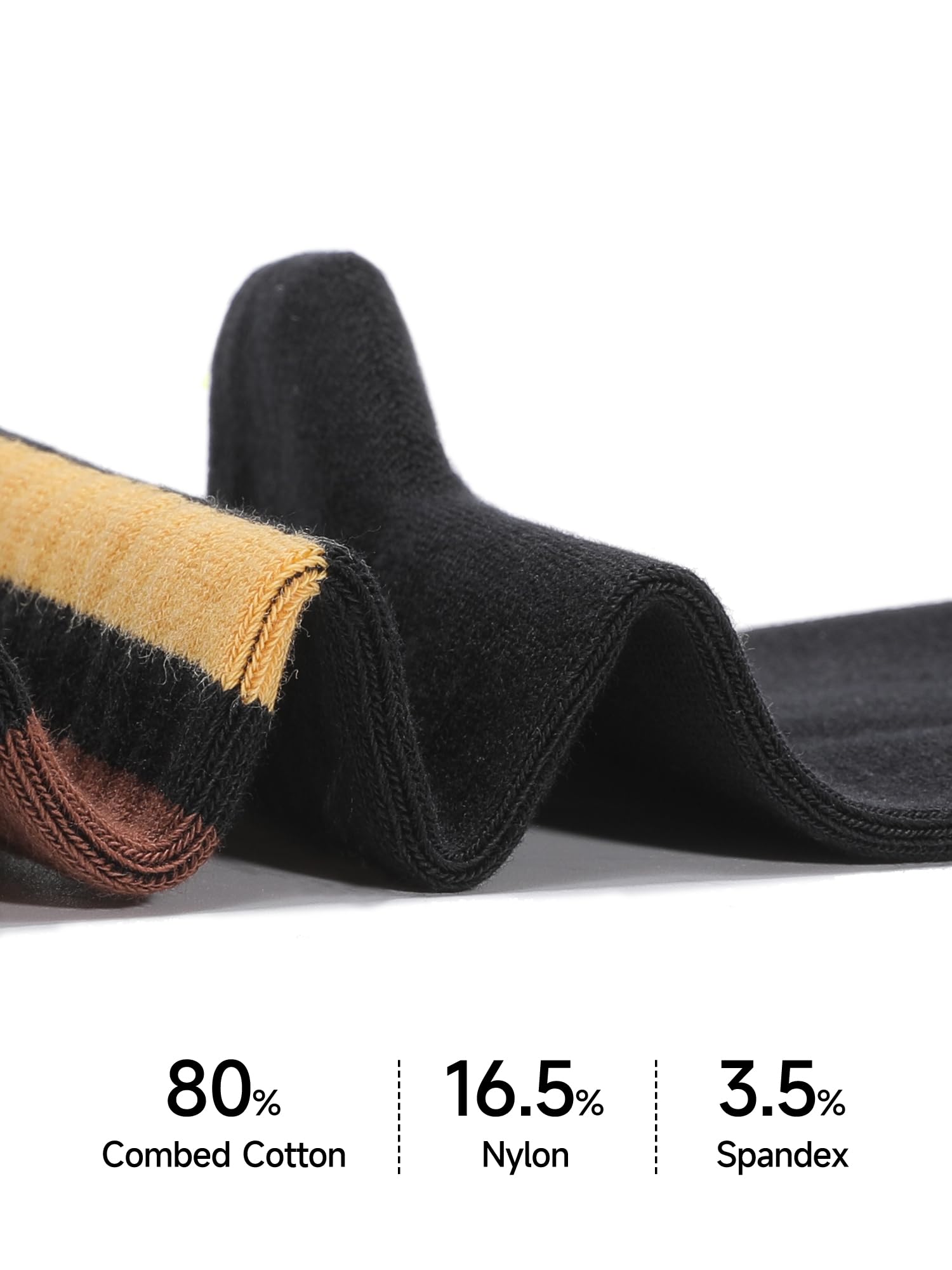 Women's Quick Dry Anti Odor Crew Socks - Retro Striped Cotton for Sports & Daily Wear
