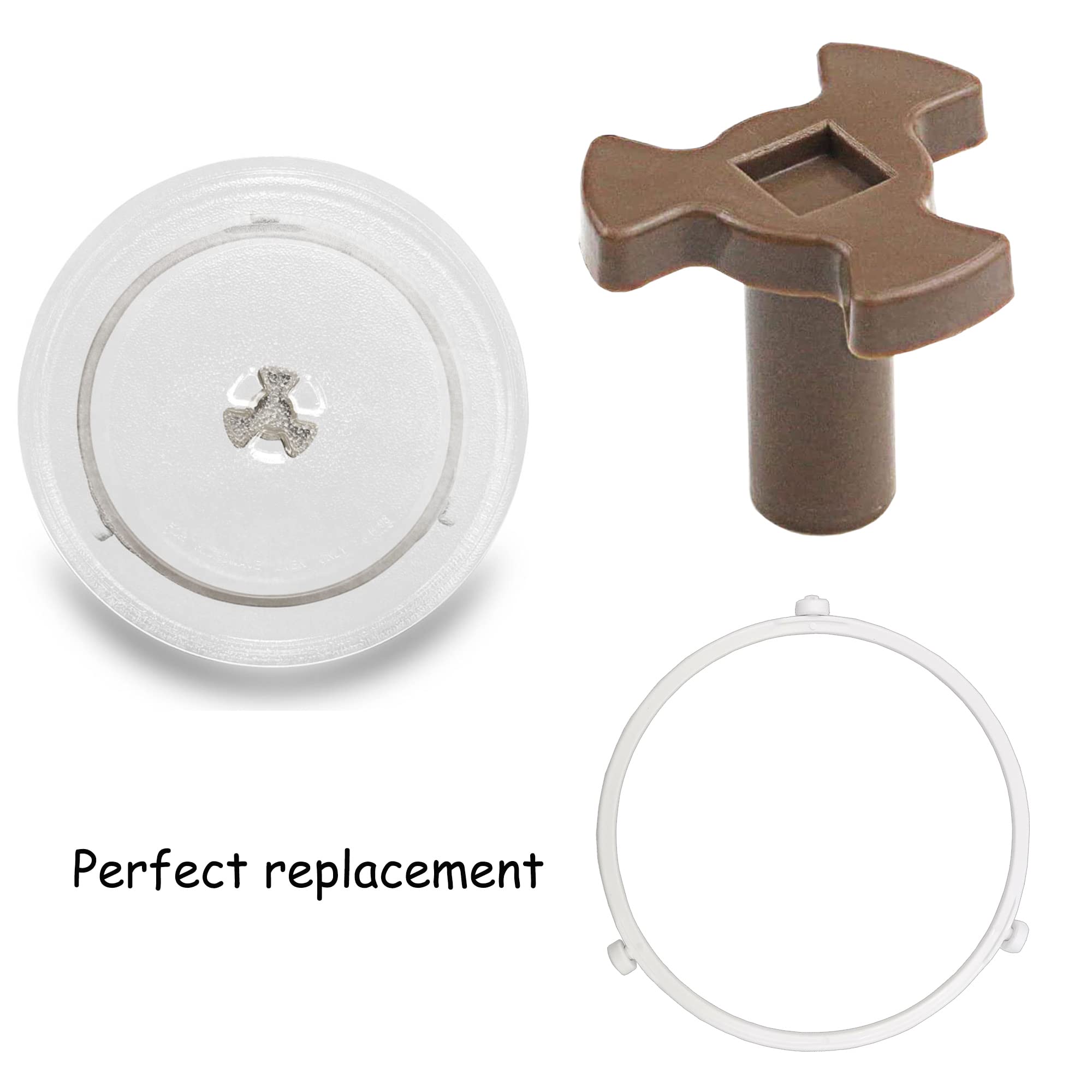 0.94 Inch Microwave Turntable Coupler Replacement - Small Microwave Oven Roller Guide Support Shaft for Glass Tray Drive (Pack of 2) - Perfect for GE, Whirlpool, Samsung & More | Fixes Broken Microwave Turntable Rotation