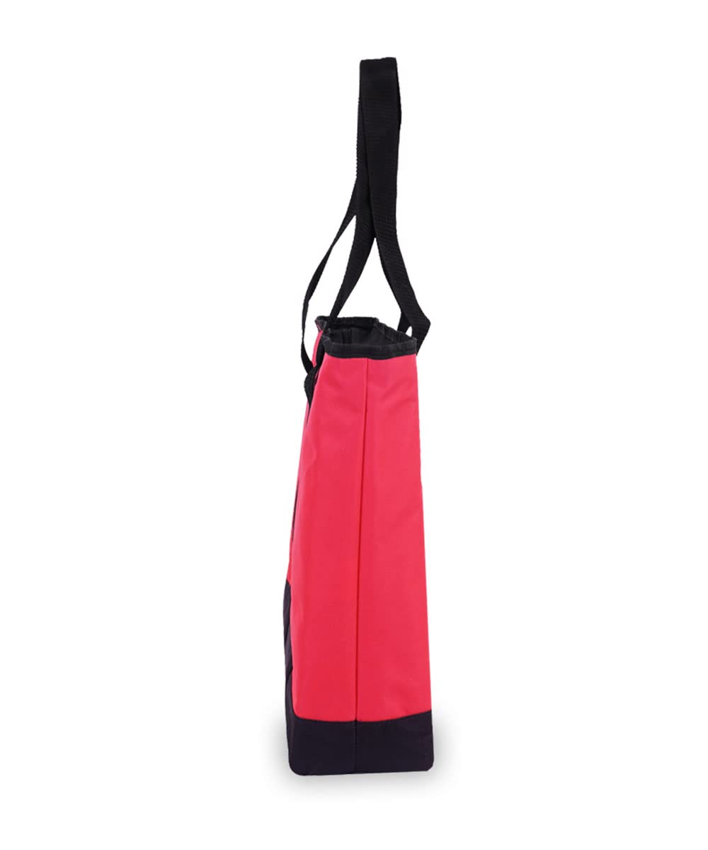 Everest Luggage Shopping Tote Bag - Stylish Hot Pink & Black Large Carryall Tote for Women - Perfect for Travel, Work, Gym & Beach Day Essentials