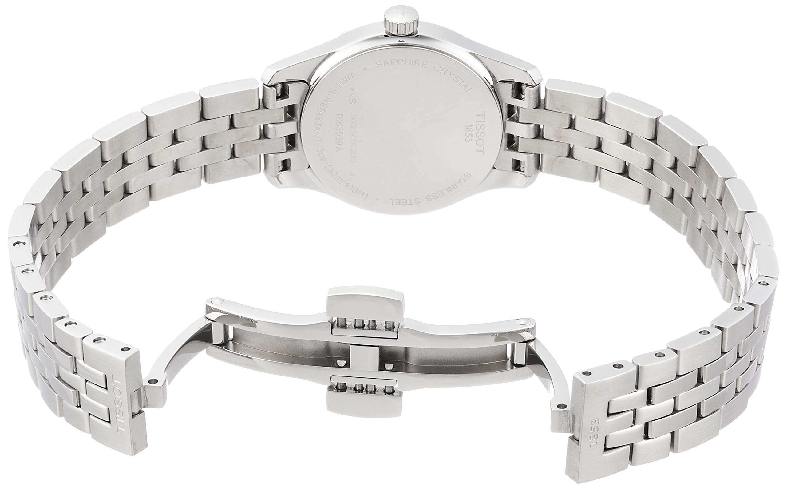 TISSOT Women's Analog Quartz Watch with Stainless Steel Band - Classic Elegant Dress Watch for Business, Office & Formal Occasions - Model T0630091101800