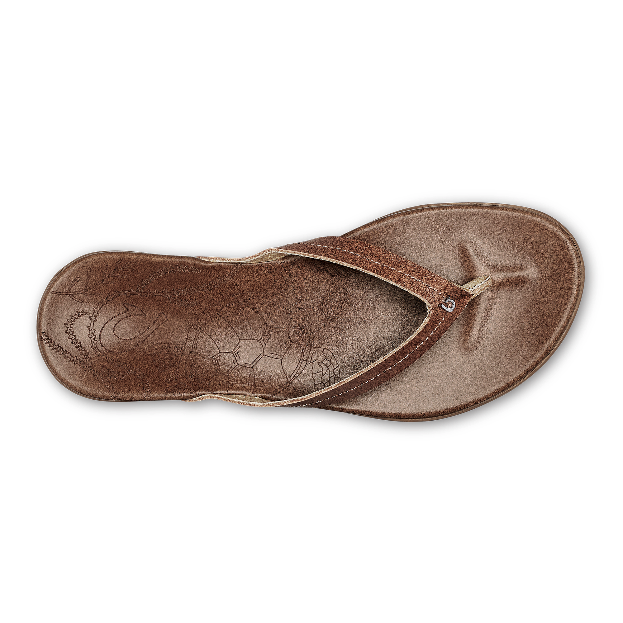 Honu Women's Leather Beach Sandals Tan - Comfortable & Stylish Flip Flops for Summer Vacation, Poolside Lounging and Casual Outings