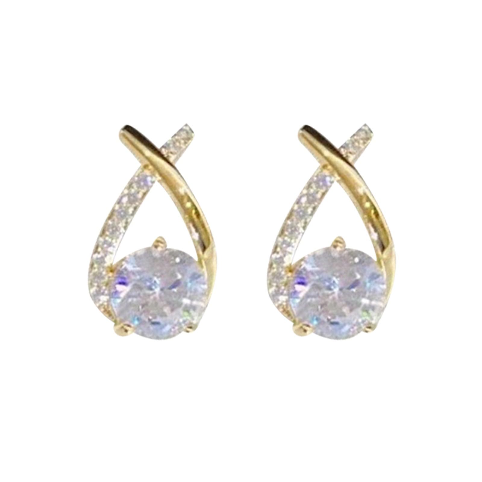 925 Sterling Silver Diamond Stud Earrings for Women - Elegant Wedding, Birthday & Anniversary Gift for Her - Perfect for Bridal Jewelry, Date Nights & Special Occasions