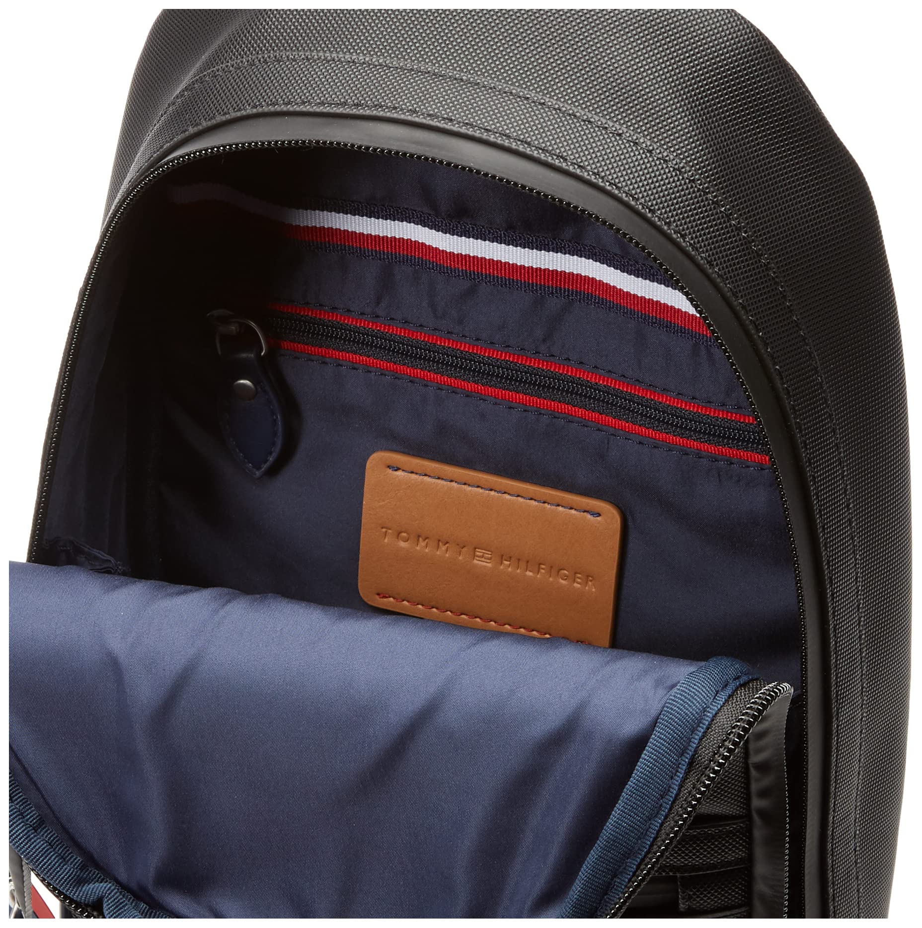 Tommy Hilfiger Men's Leo Sling Backpack - Lightweight Travel & Commuter Backpack for Work, Gym & Outdoor Activities