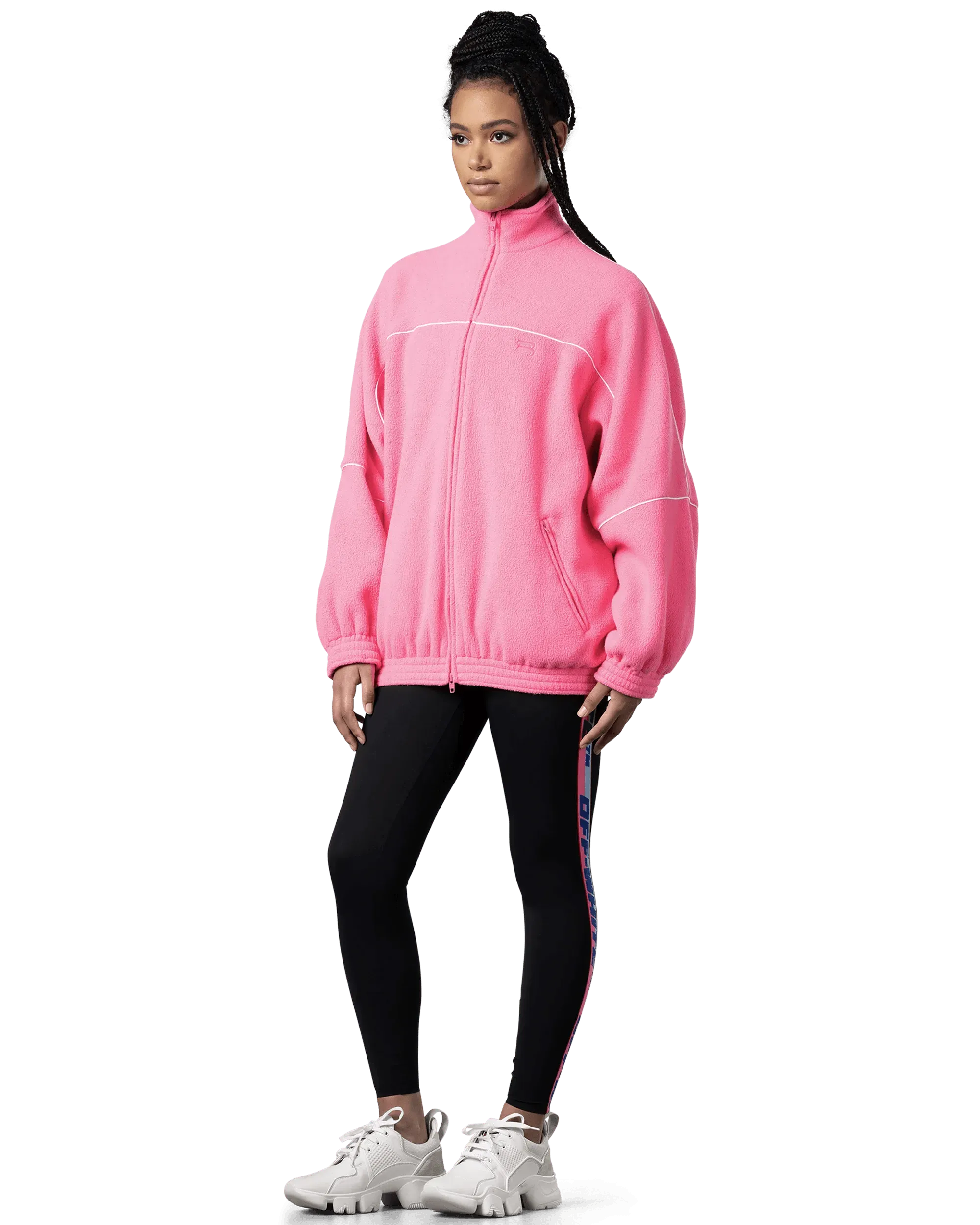 Custom Logo Embroidered Fleece Track Jacket for Men & Women - Lightweight Athletic Warm-Up Jacket for Running, Gym, and Casual Wear