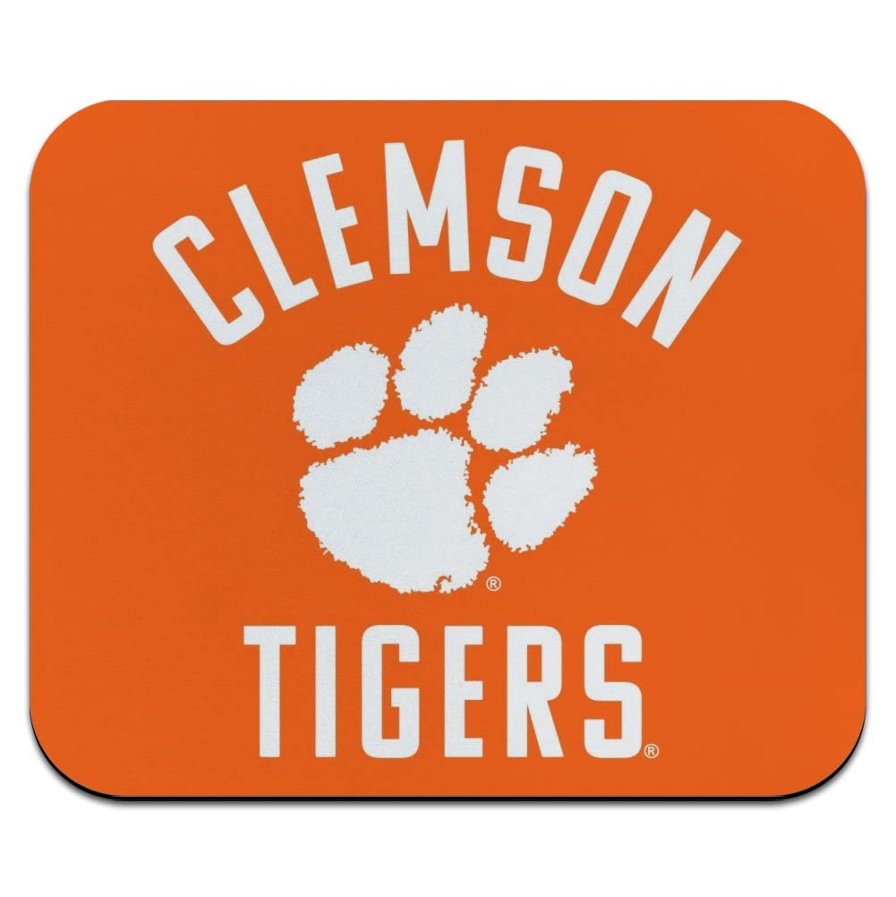 Clemson University Tigers Logo Low Profile Thin Gaming Mouse Pad - Perfect for Office, Home & PC Gaming Setup