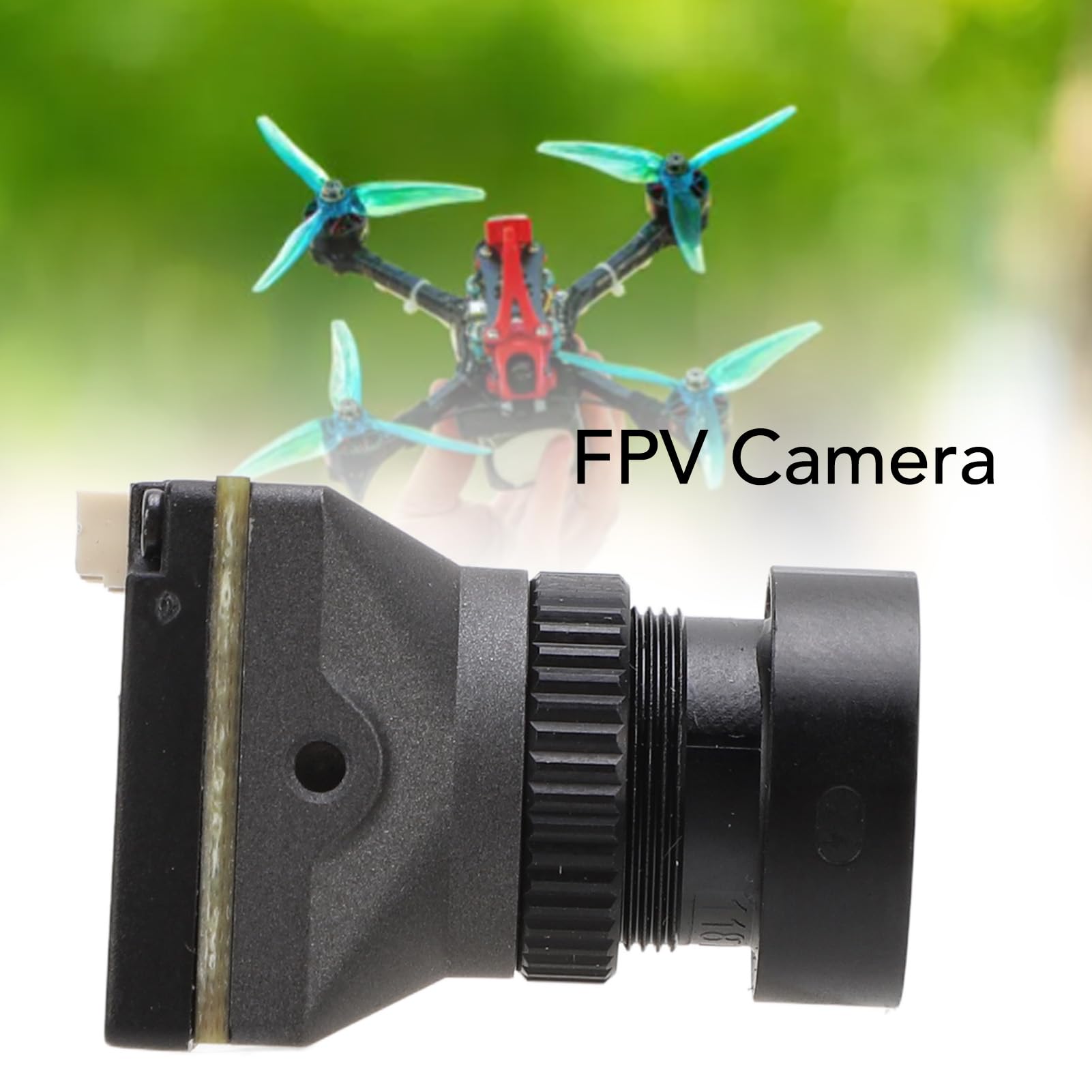 VELATEMOR FPV Action Camera - 1080p 60fps HD Video, 160° Wide Angle Lens, Compatible with DJI, GoPro & Most FPV Drones | Switchable 16:9/4:3 Aspect Ratio | Perfect for Aerial Photography, Drone Racing & Outdoor Adventures