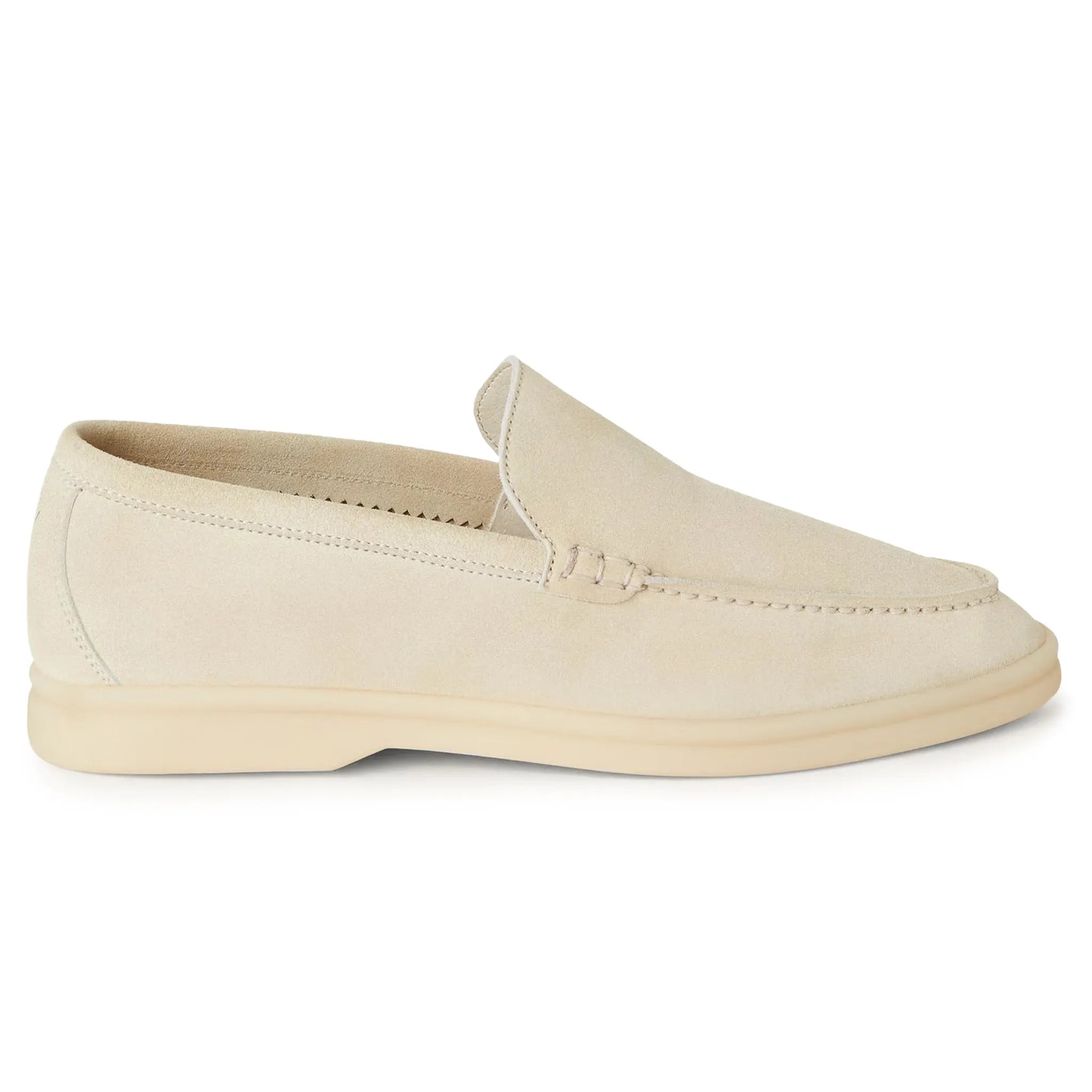 Loro Piana Summer Walk Suede Nougat Loafers - Premium Italian Leather Slip-On Shoes for Men | Comfortable Casual & Office Wear | Perfect for Summer Outings, Business Travel, and Weekend Getaways