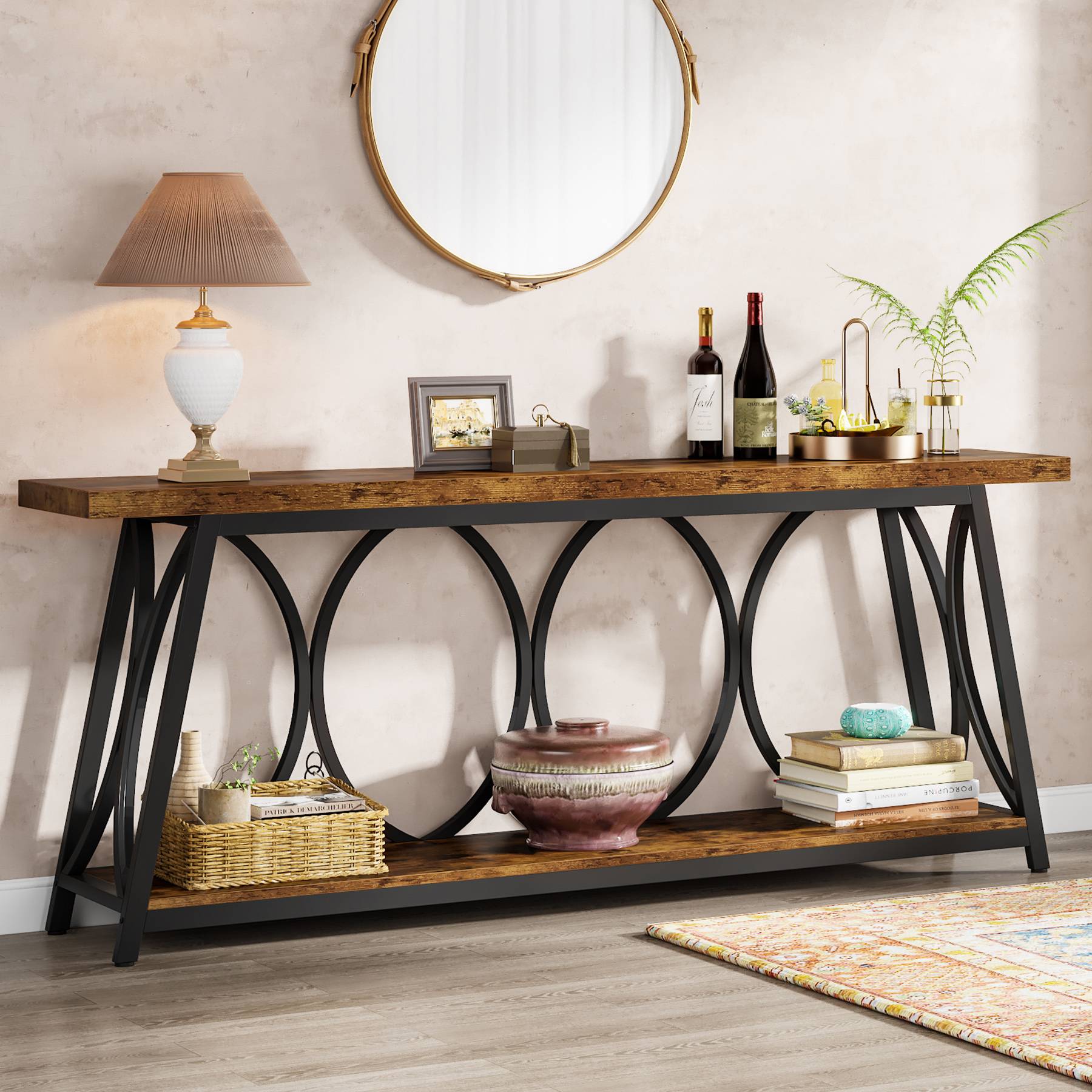 2 Tier Console Table - 70.9