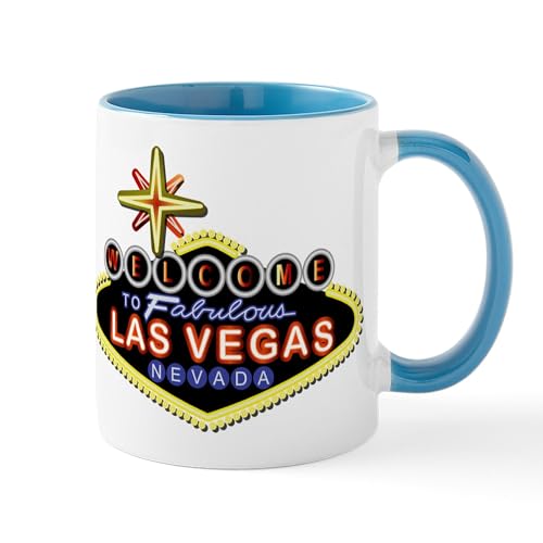 White/Blue Inside - Fabulous Las Vegas Mug