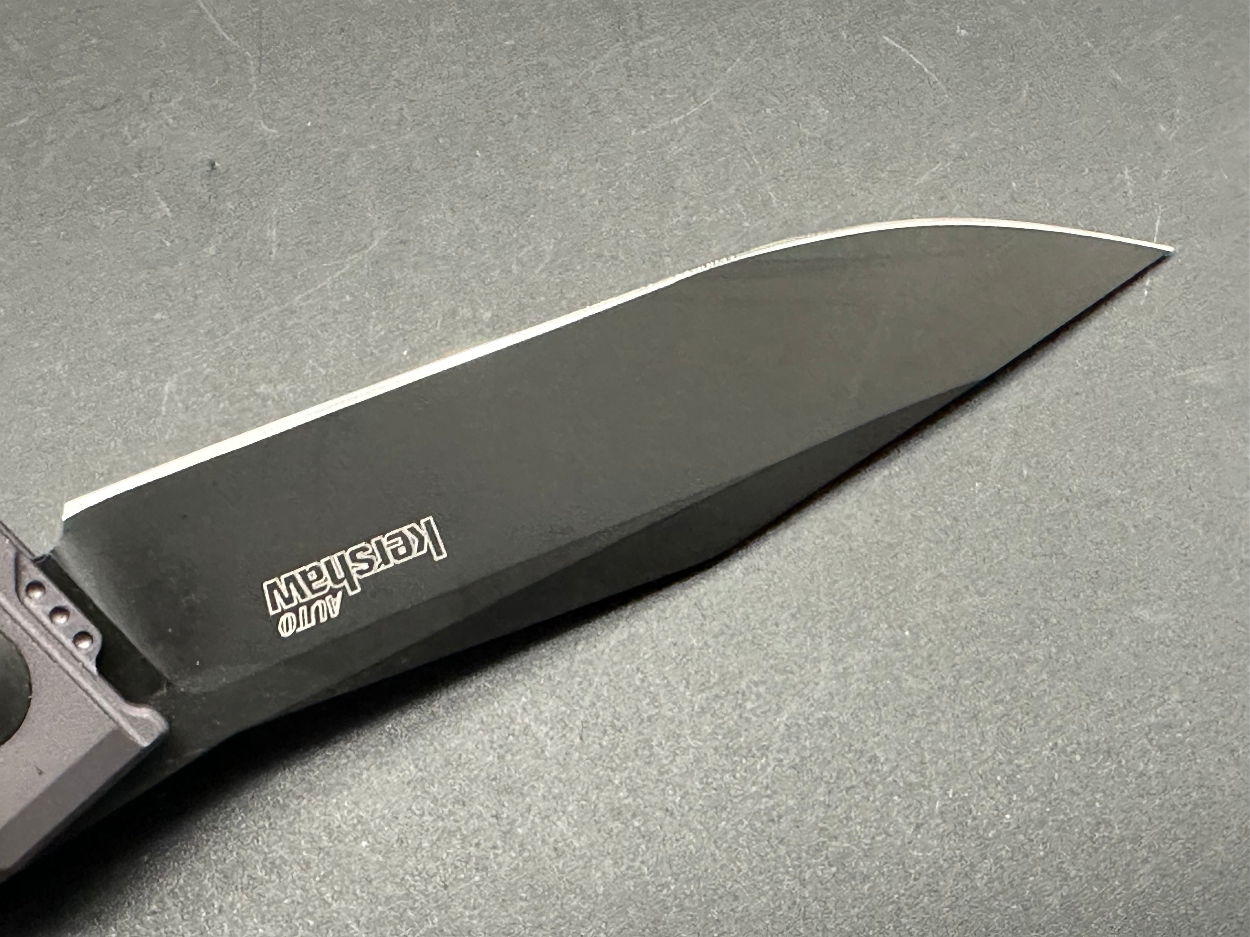Kershaw Launch 7 Automatic Knife - Galyean Gray/Black DLC Coated Blade - EDC Pocket Knife for Outdoor, Camping, and Everyday Carry