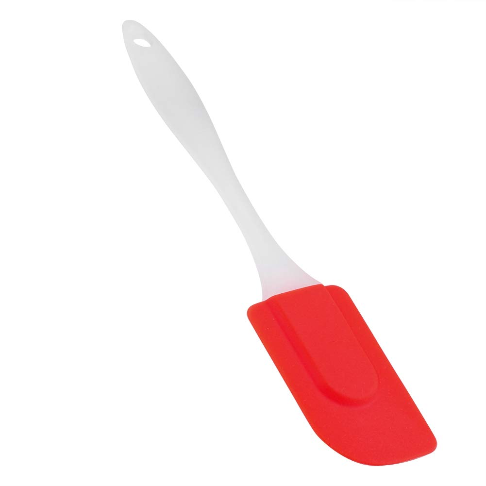 Heat-Resistant Silicone Spatula Set - Red Baking Scraper & Mixing Tools for Cake Decorating, Buttercream, Cooking - Perfect for Home Bakers & Professional Kitchens