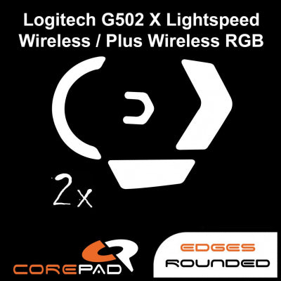 Corepad Skatez Mouse Feet for Logitech G502X Lightspeed & PLUS Wireless - Ultra Smooth Gliding Gaming Mouse Skates - Perfect for FPS, MOBA, and Esports Gaming