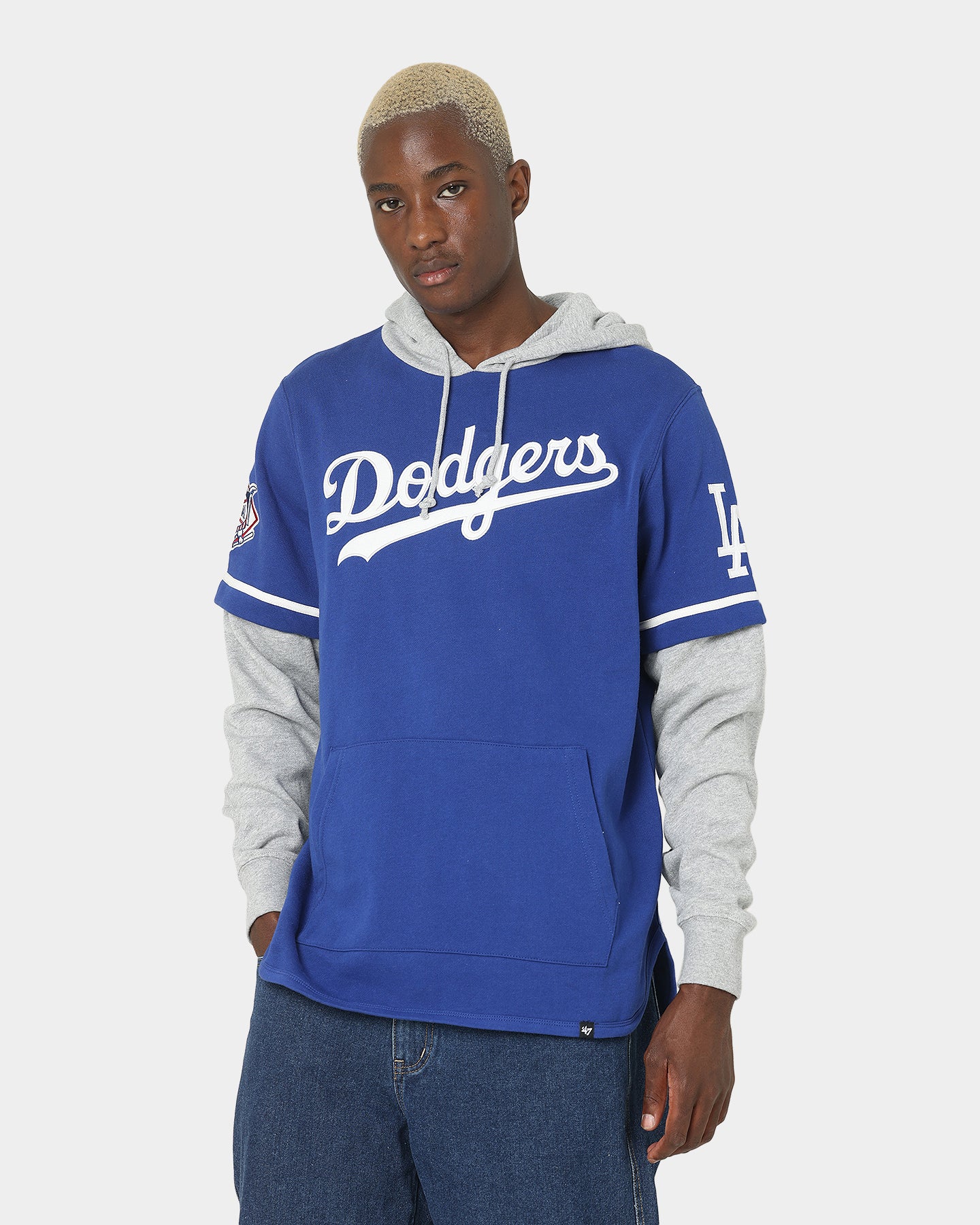47 Brand Los Angeles Dodgers Shortstop Hoodie Royal Blue - Official MLB Baseball Fan Apparel for Men & Women - Perfect for Game Day, Casual Wear & Sports Events