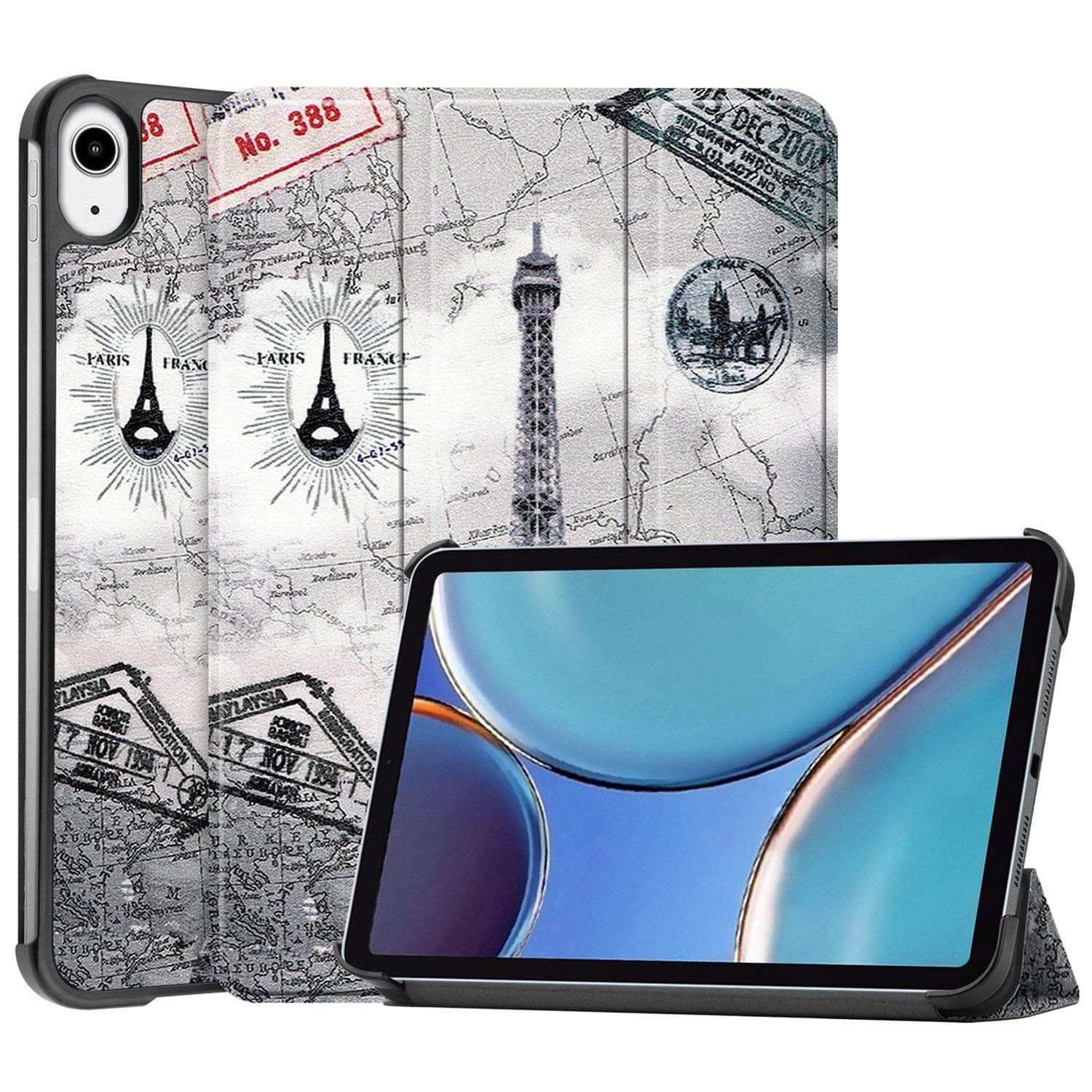 Premium Tri-Fold Genuine Leather Smart Case for iPad Mini 6 (2021) - Slim Protective Cover with Auto Sleep/Wake | Perfect for Work, Travel & Everyday Use