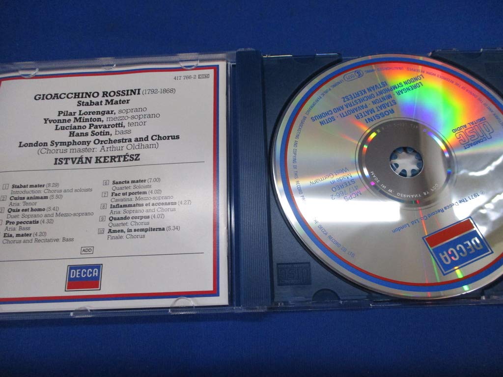 Rossini: Stabat Mater - Gioachino Rossini, Istvan Kertesz, Yvonne Minton, London Symphony Orchestra, Pilar Lorengar & Luciano Pavarotti - Classical Music CD for Relaxation & Study