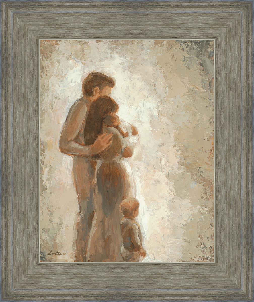 Family Looking Towards the Light - Inspirational Wall Art for Home Decor | Motivational Canvas Print for Living Room, Bedroom & Office | Perfect Gift for Family & Friends