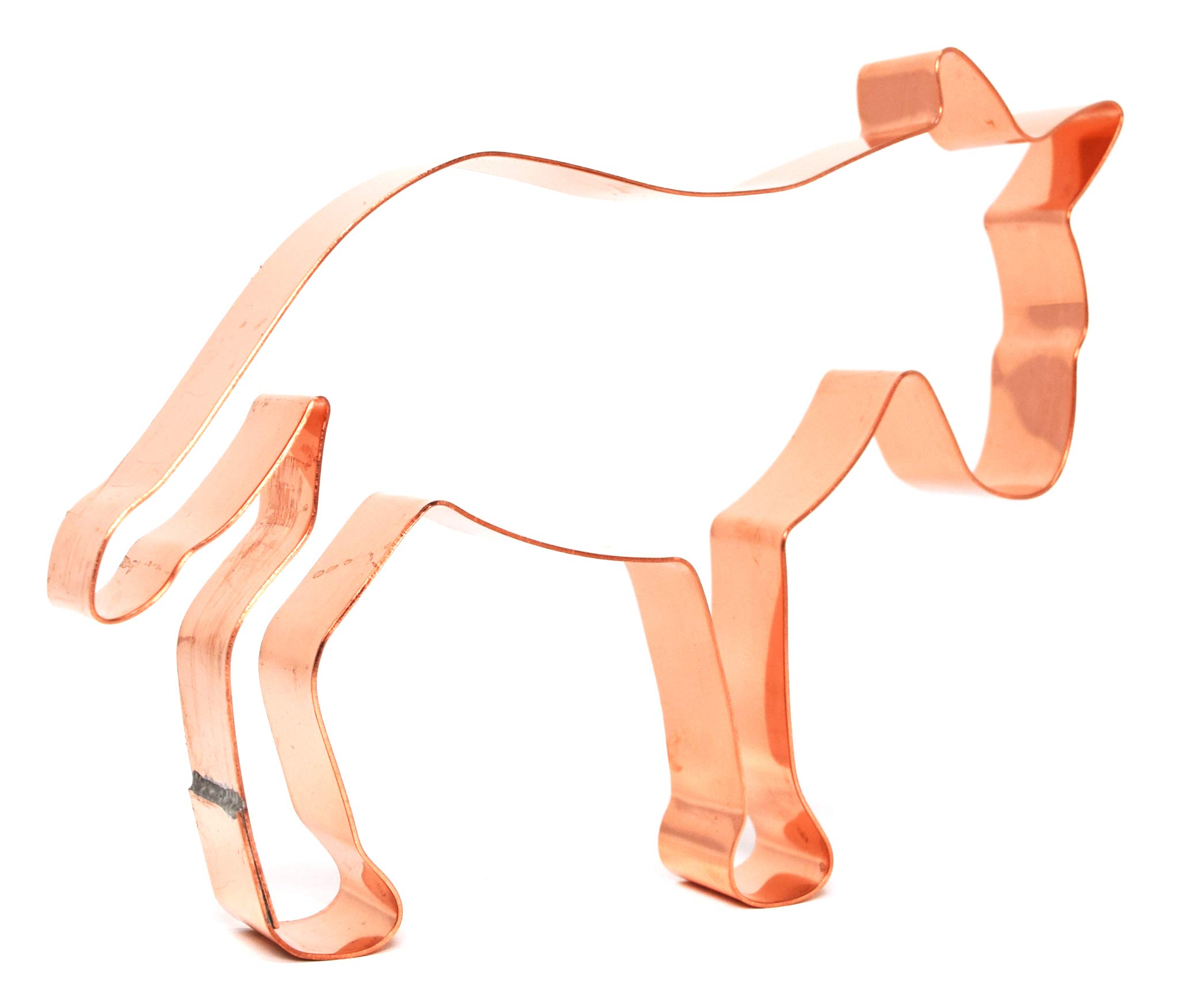 Large Donkey-Shaped Copper Animal Cookie Cutter for Baking - Perfect for Birthday Parties, Baby Showers & Holiday Treats