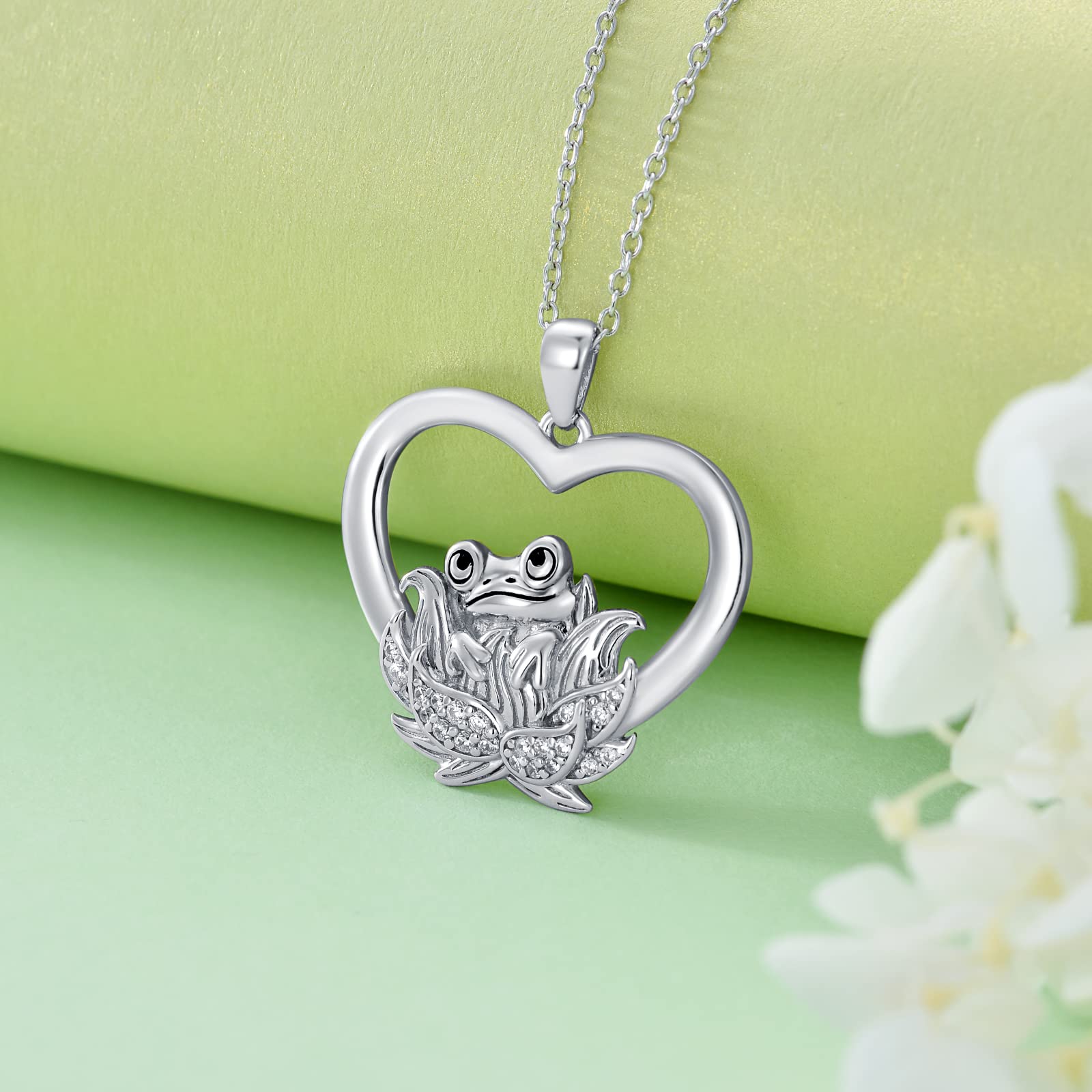 Sterling Silver Sunflower/Lotus/Rose/Daisy/Tulip Pendant Necklace for Women - Elegant Floral Jewelry Gift for Mother's Day, Birthday, Anniversary | Perfect for Everyday Wear, Date Nights & Special Occasions